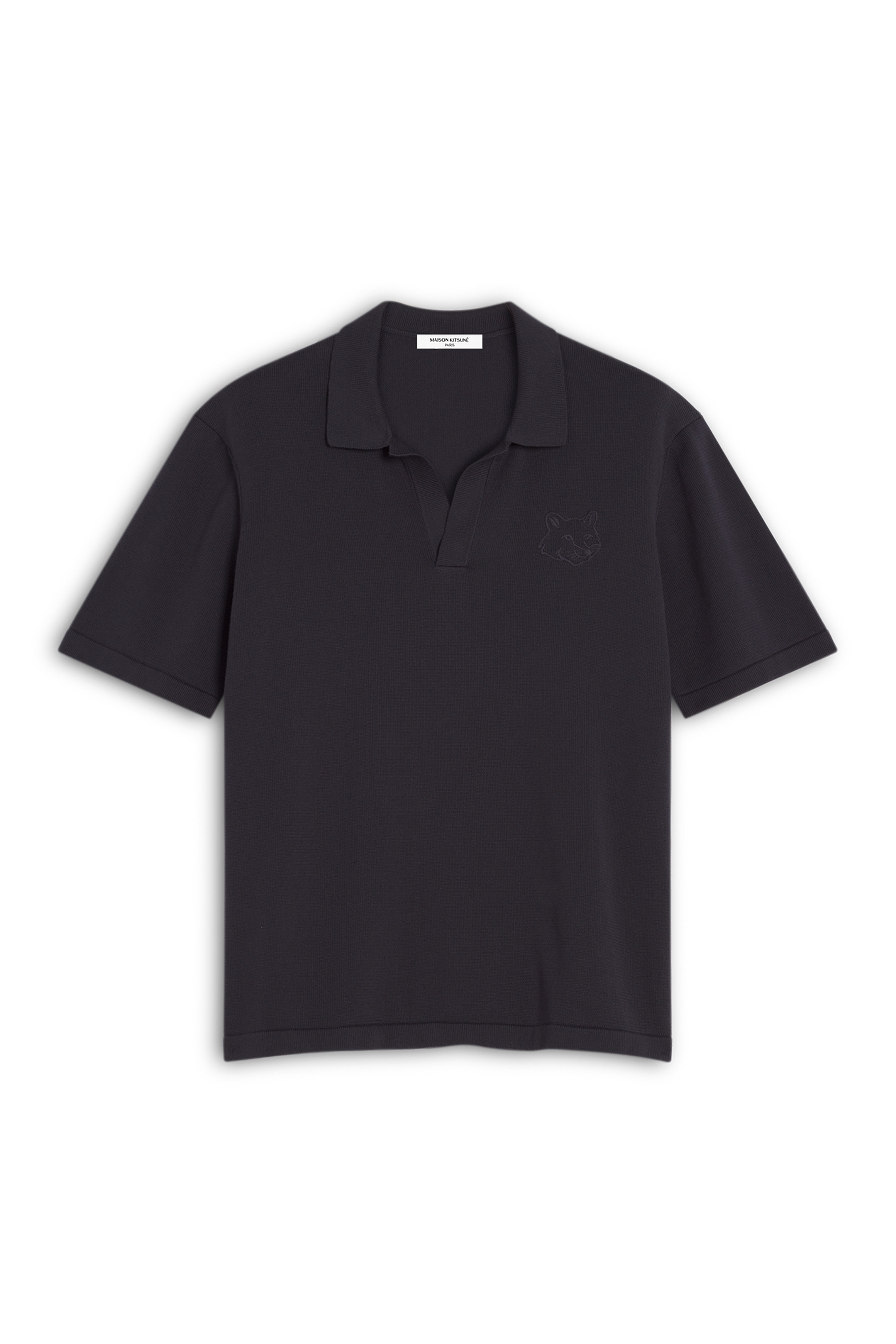 MENS BOLD FOX PATCH KNIT POLO SHIRT