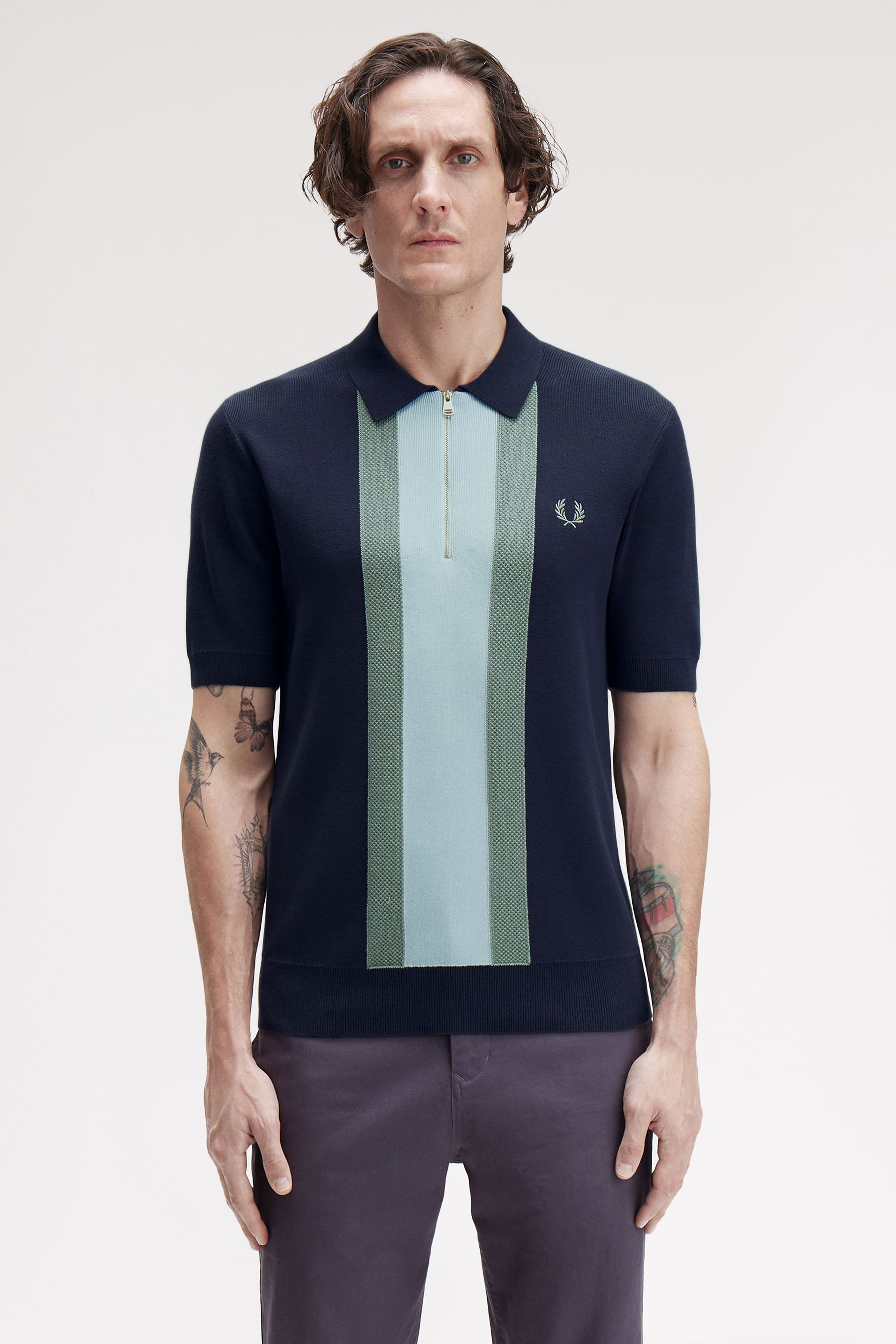 TEXTURED STRIPE KNITTED SHIRT thumbnail 5