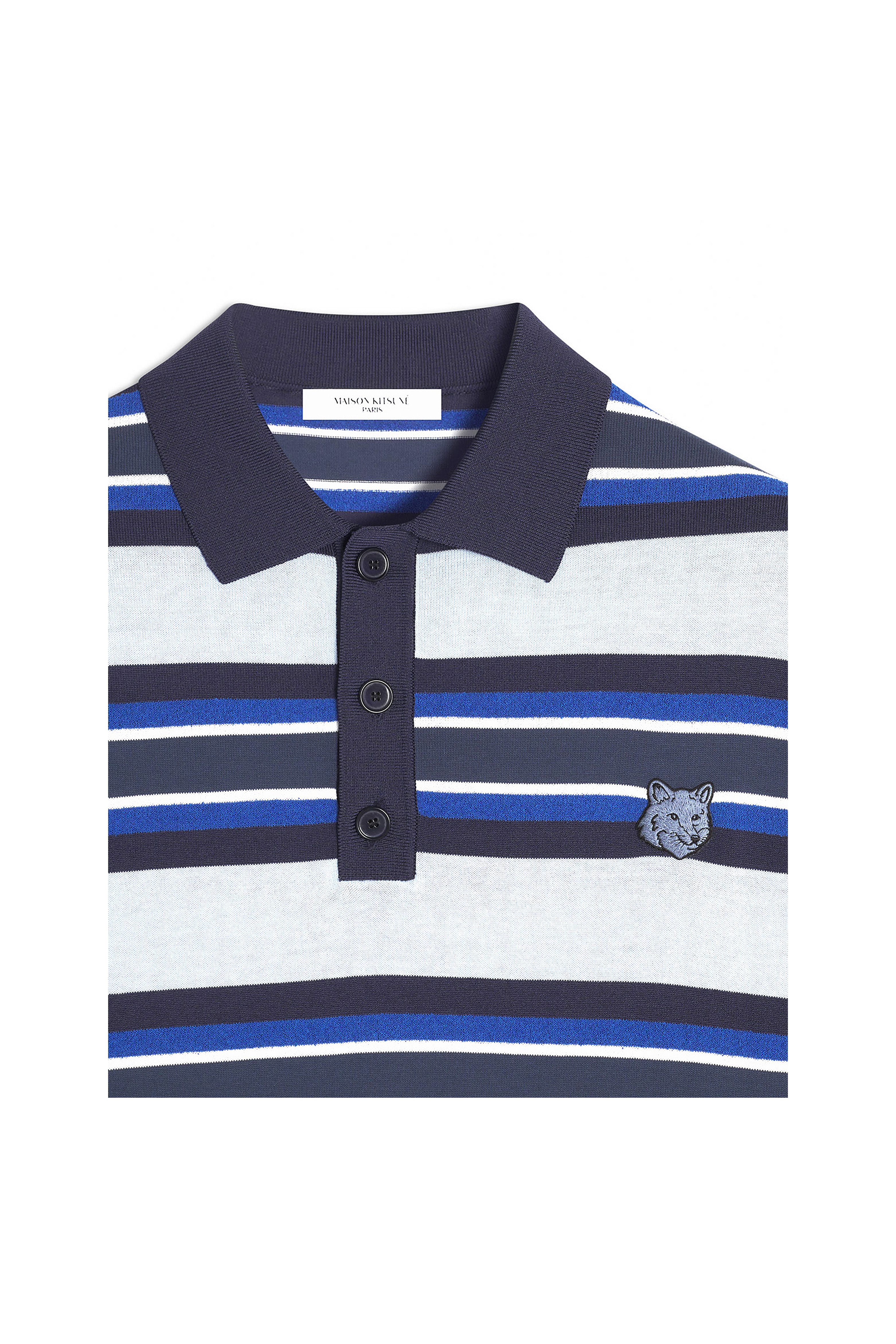 MENS FINE GAUGE STRIPED POLO SHIRT thumbnail 3