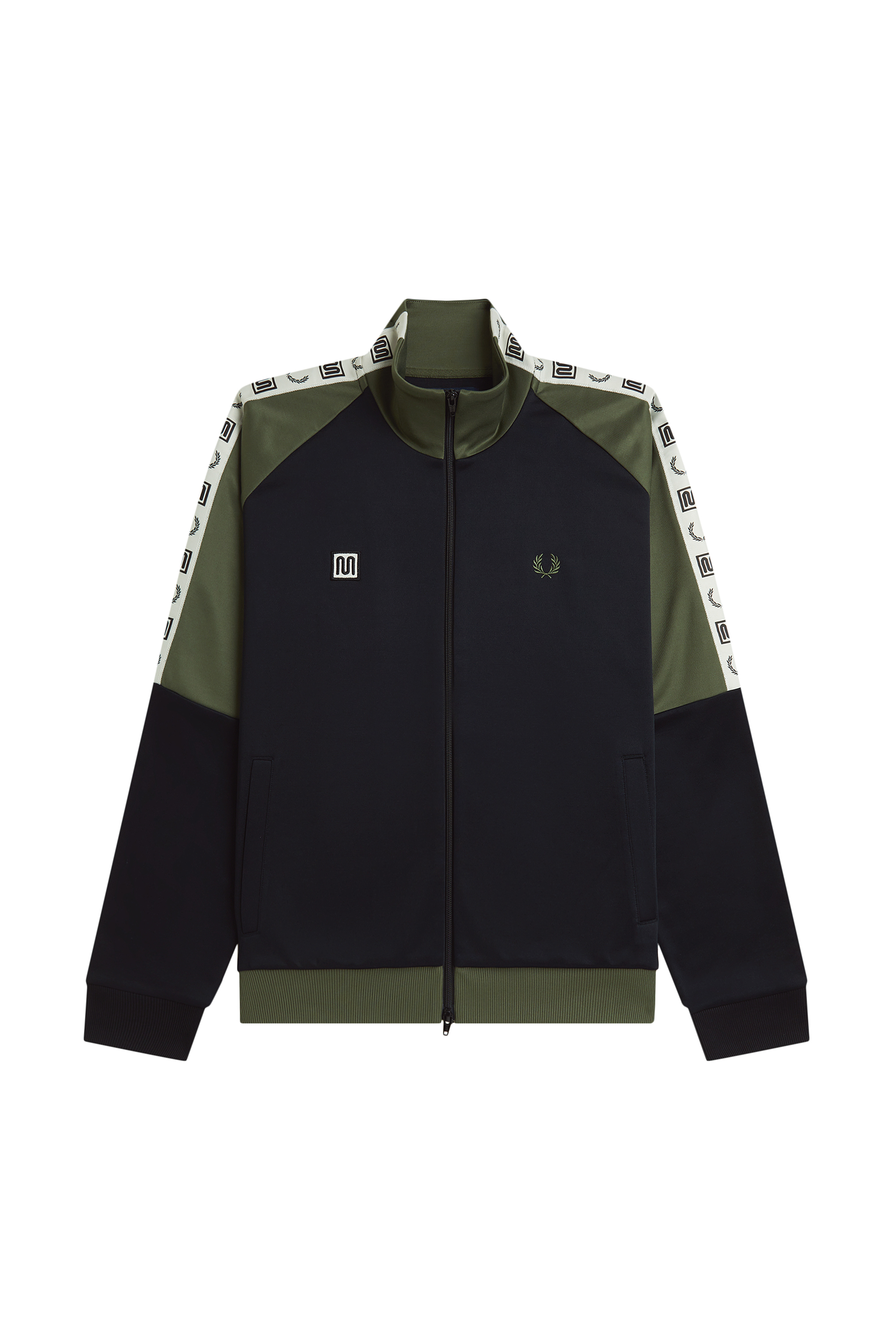 FRED PERRY X MEYBA MEN'S TAPED RAGLAN TRACKJACKET