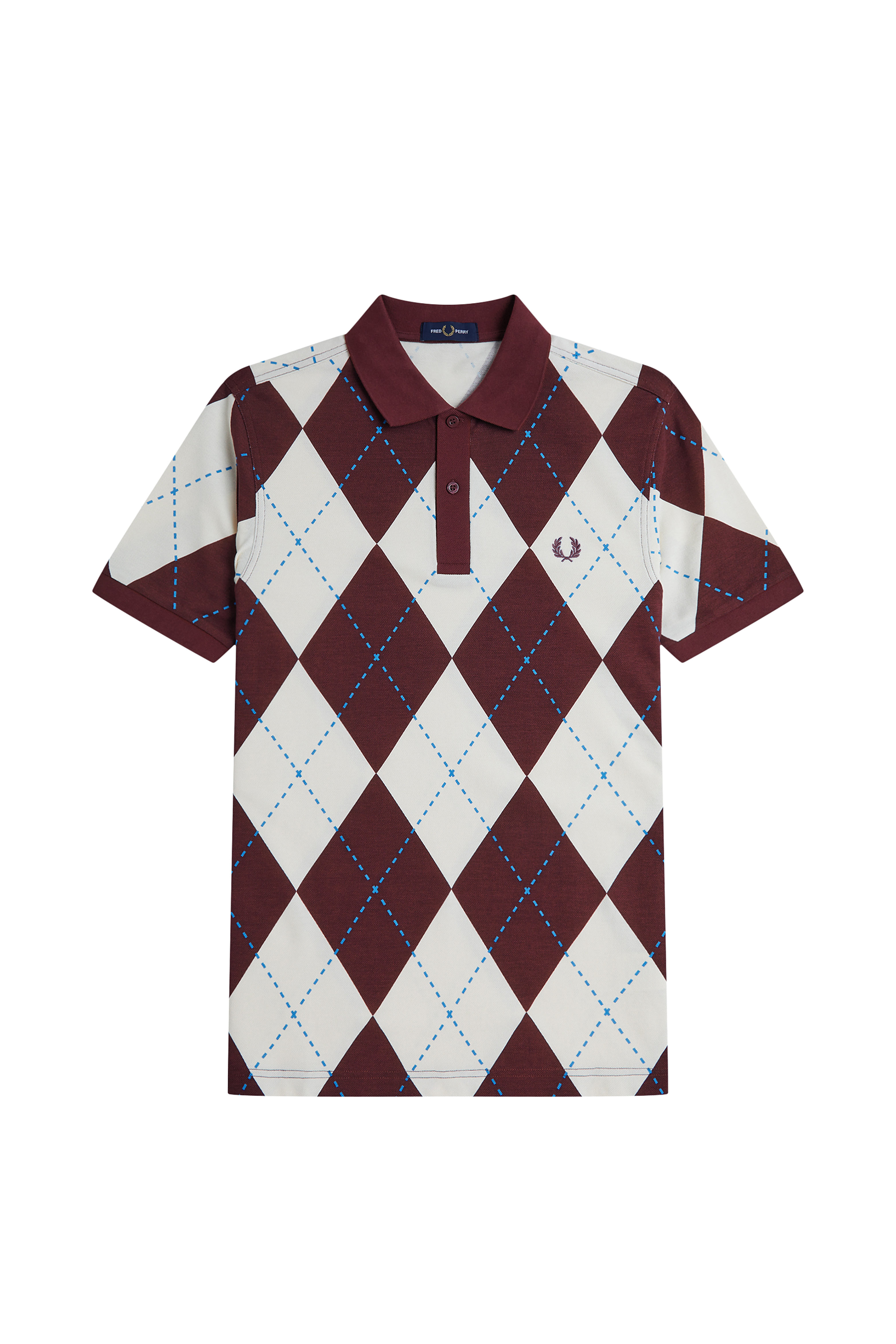 ARGYLE PRINT POLO SHIRT