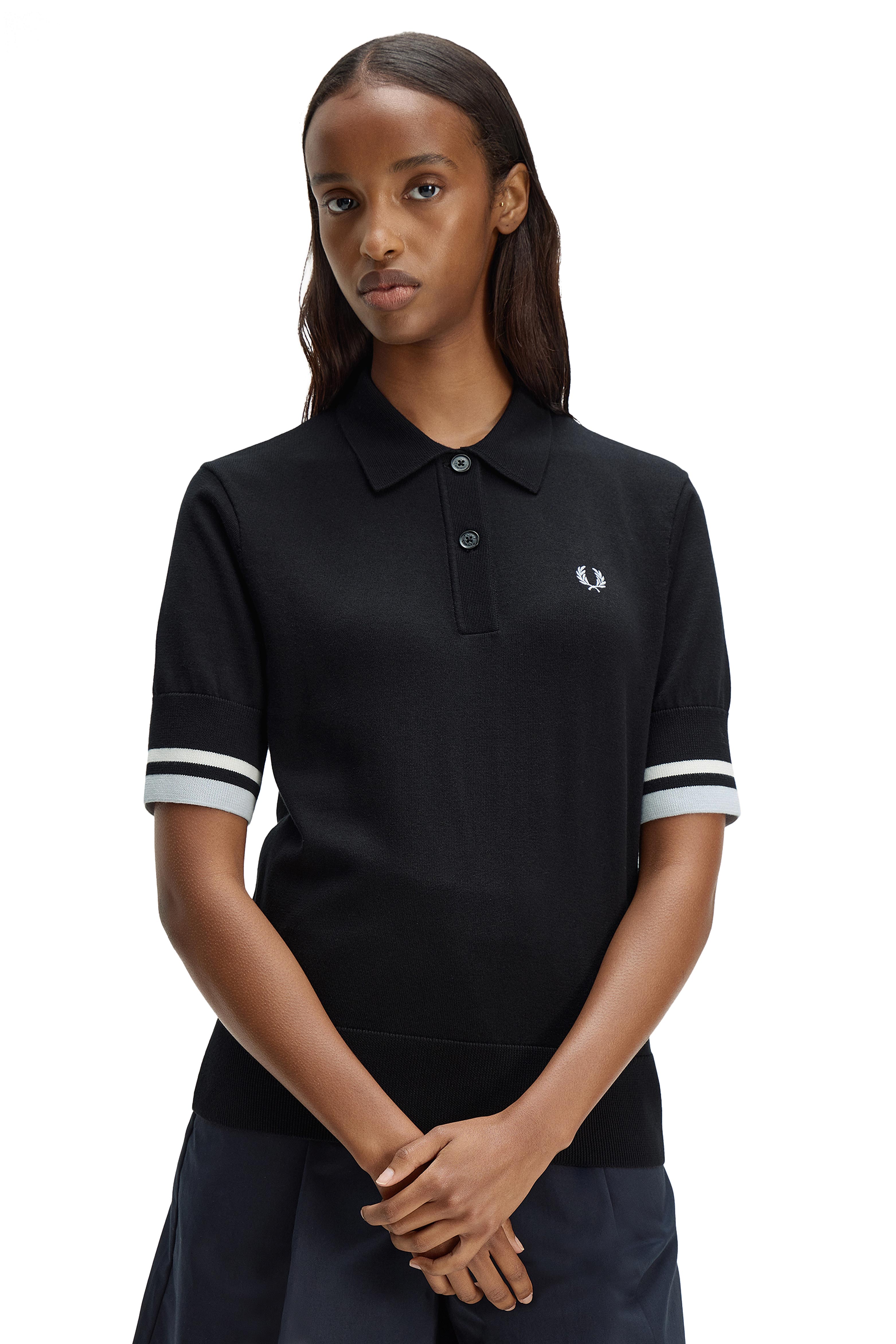 WOMEN'S BOLD TIPPED KNITTED SHIRT thumbnail 3