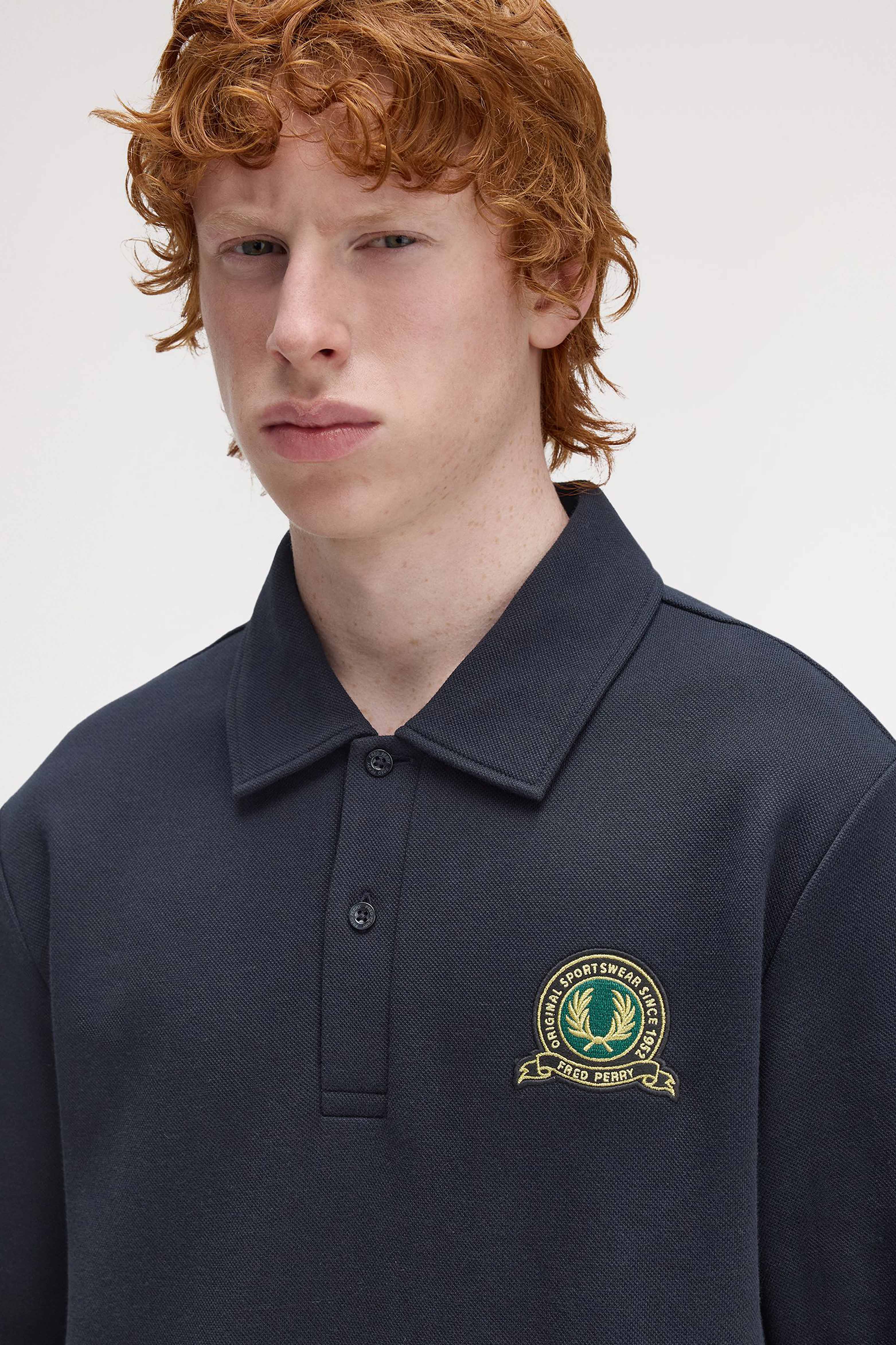 TENNIS BADGE COLLARED SWEATSHIRT thumbnail 6