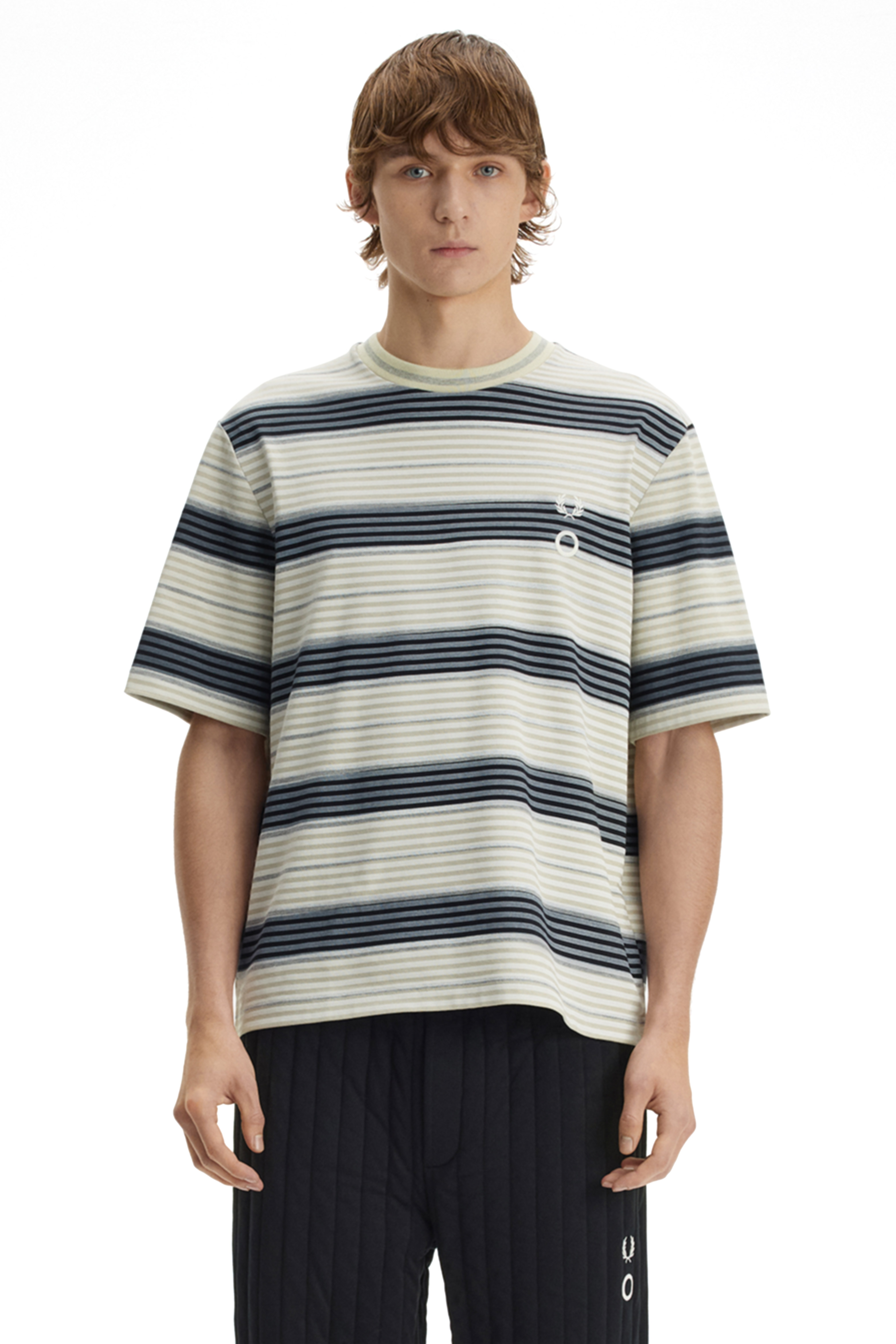 STRIPED OVERPRINT T-SHIRT thumbnail 2