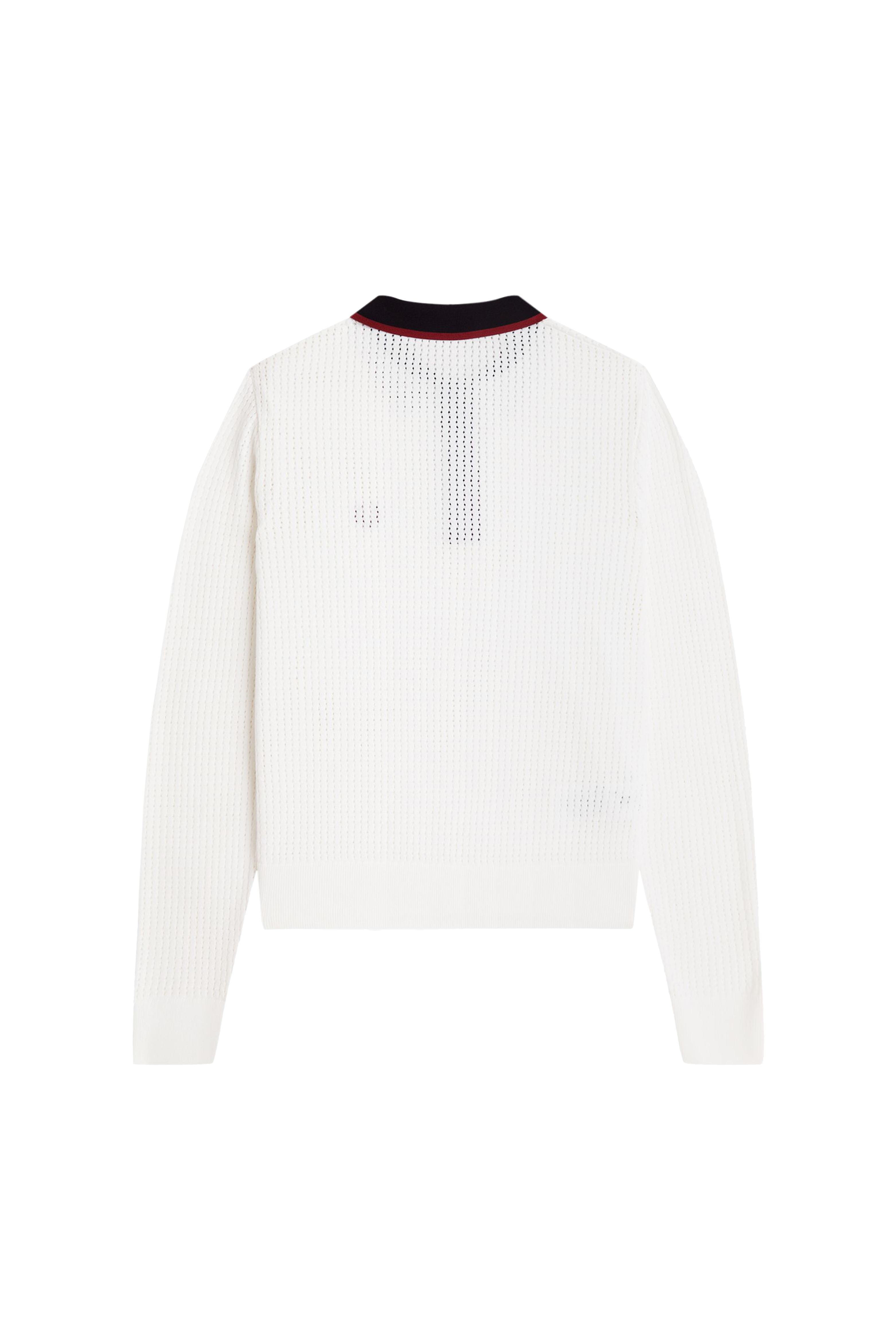 POINTELLE KNITTED POLO SHIRT thumbnail 2