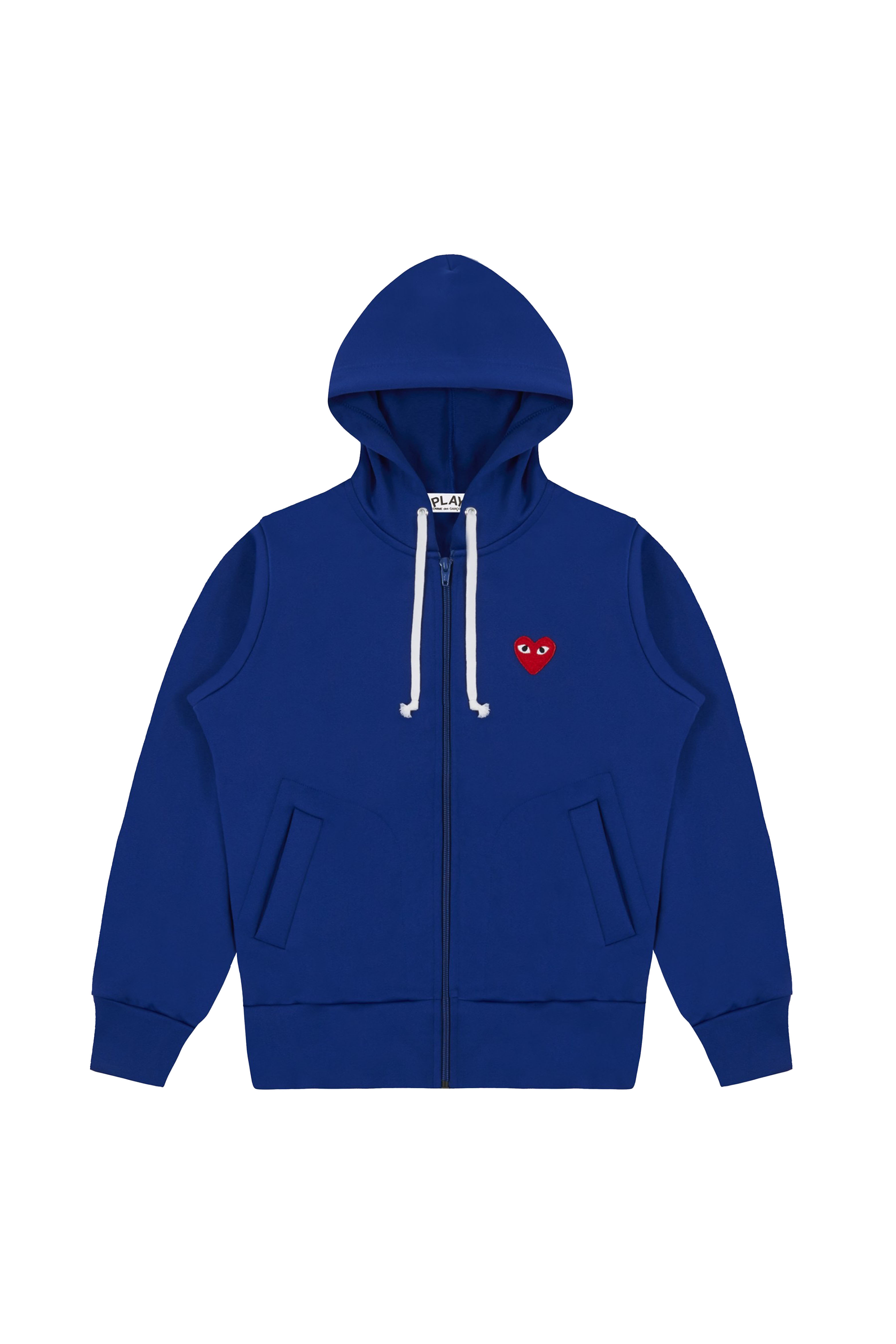 MENS RED HEART ZIP UP HOODIE