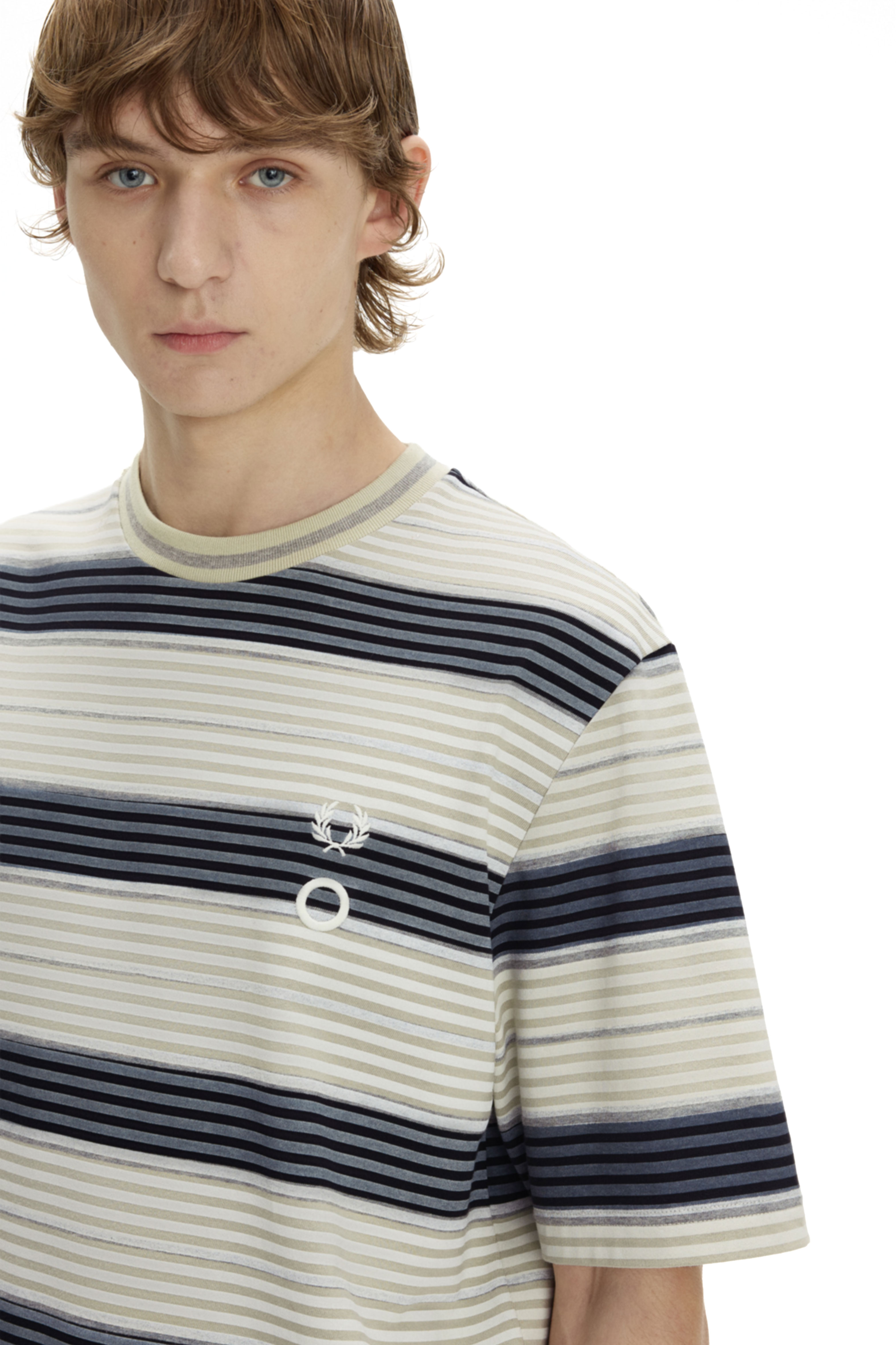 STRIPED OVERPRINT T-SHIRT thumbnail 4