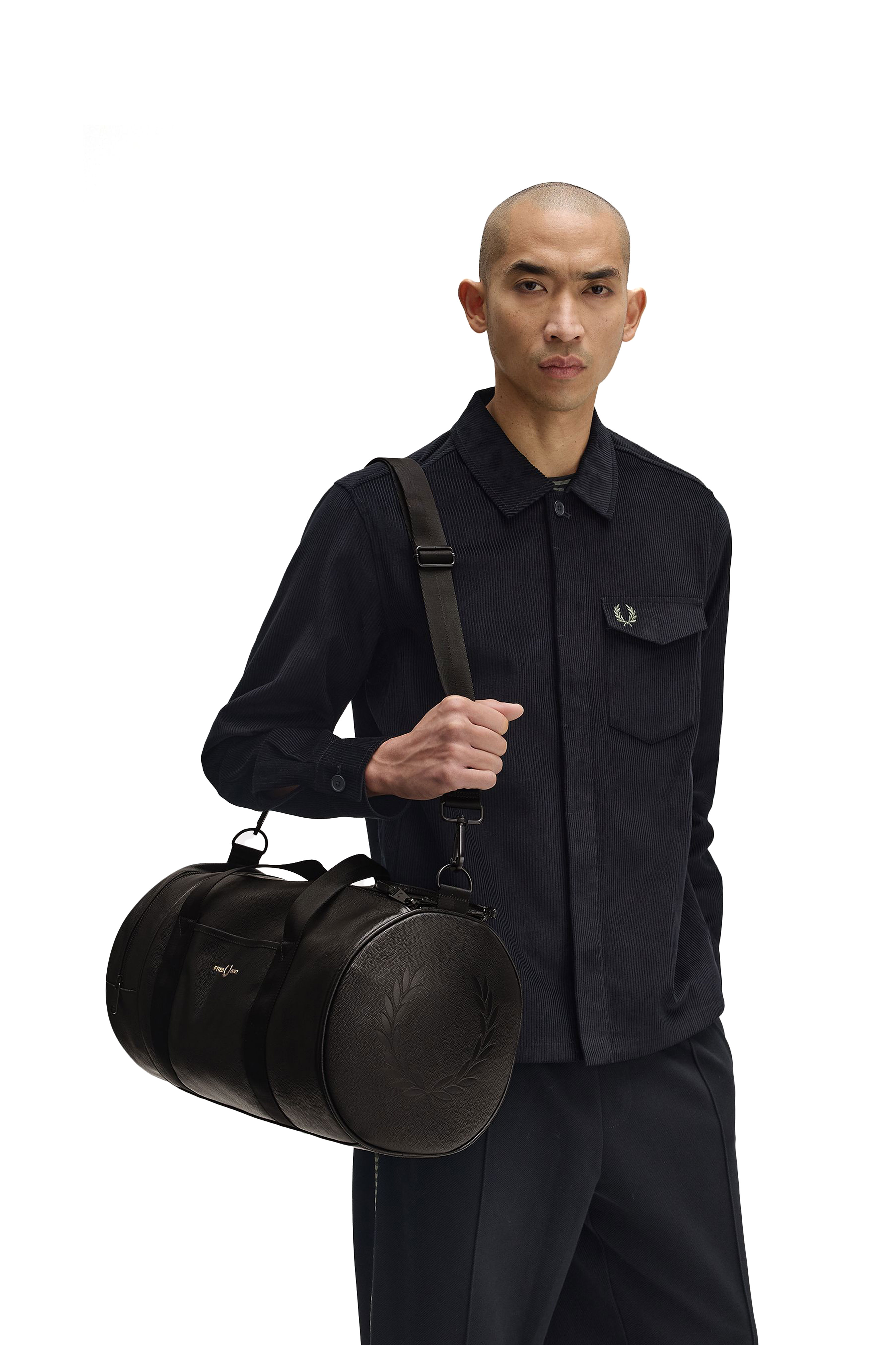 SCOTCHGRAIN LEATHER BARREL BAG thumbnail 3