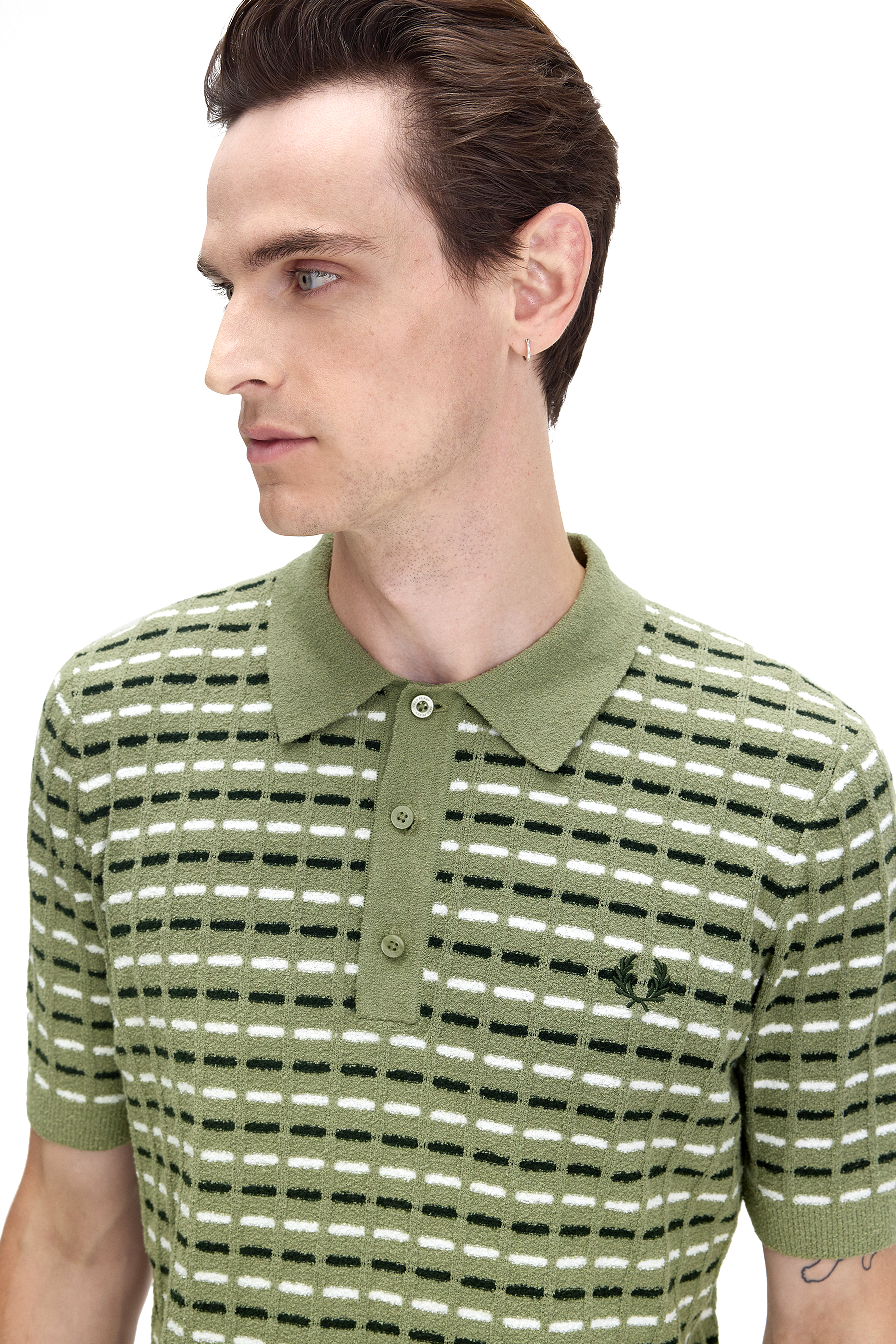 BOUCLE RIBBED KNITTED SHIRT thumbnail 3