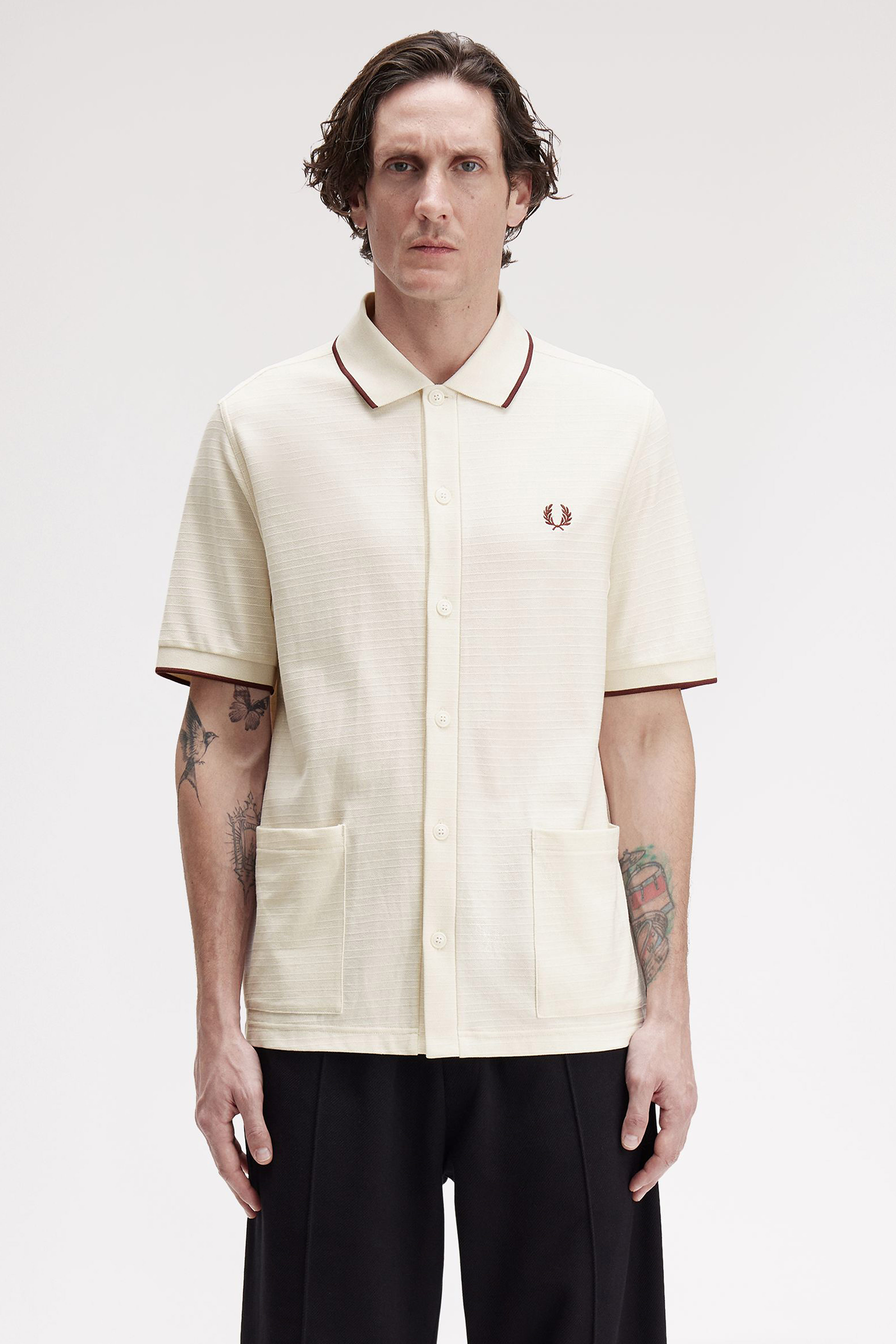 TXRD STRIPE BUTTON THRU POLO thumbnail 5