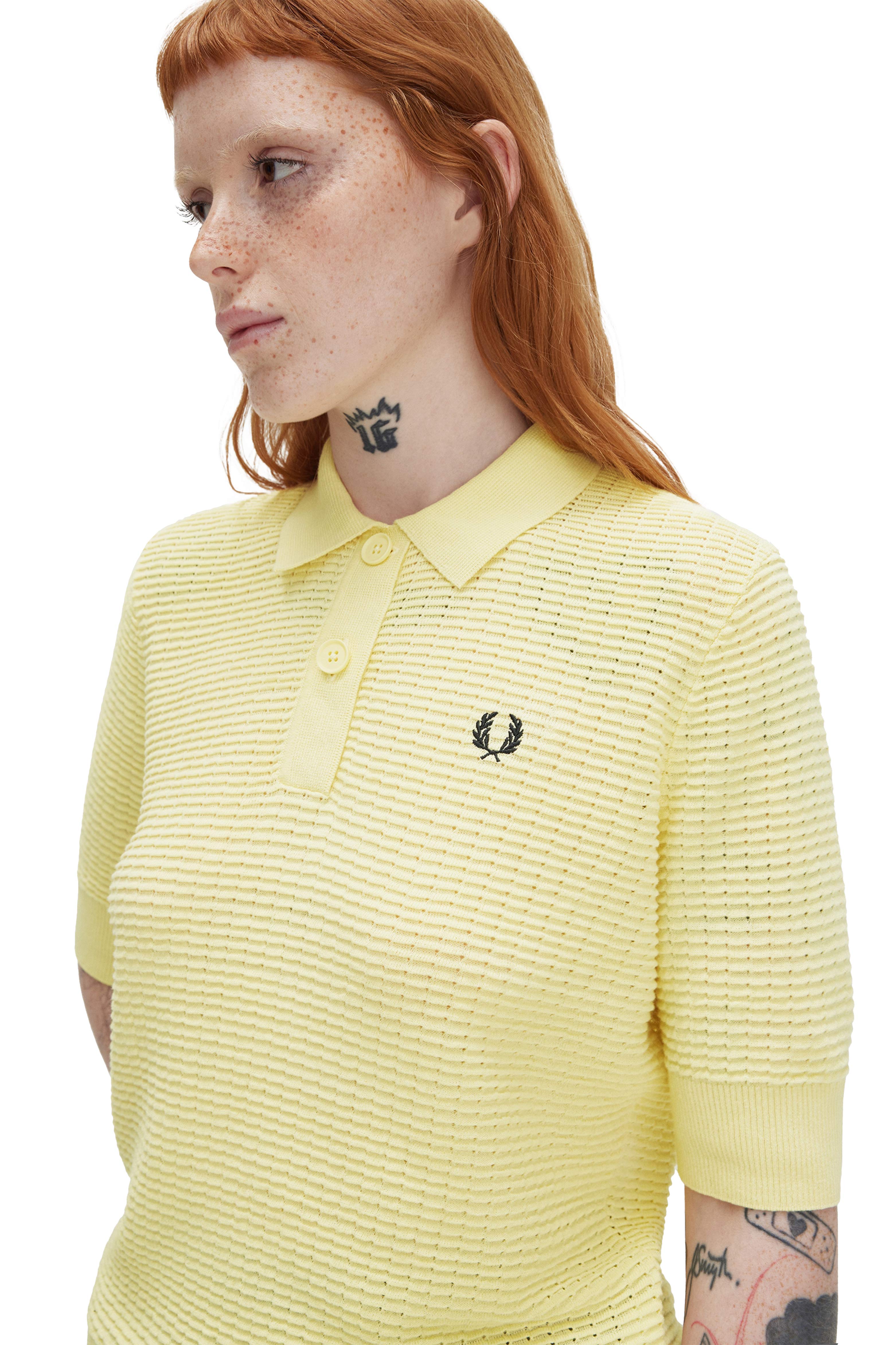 TEXTURED KNIT POLO SHIRT thumbnail 4