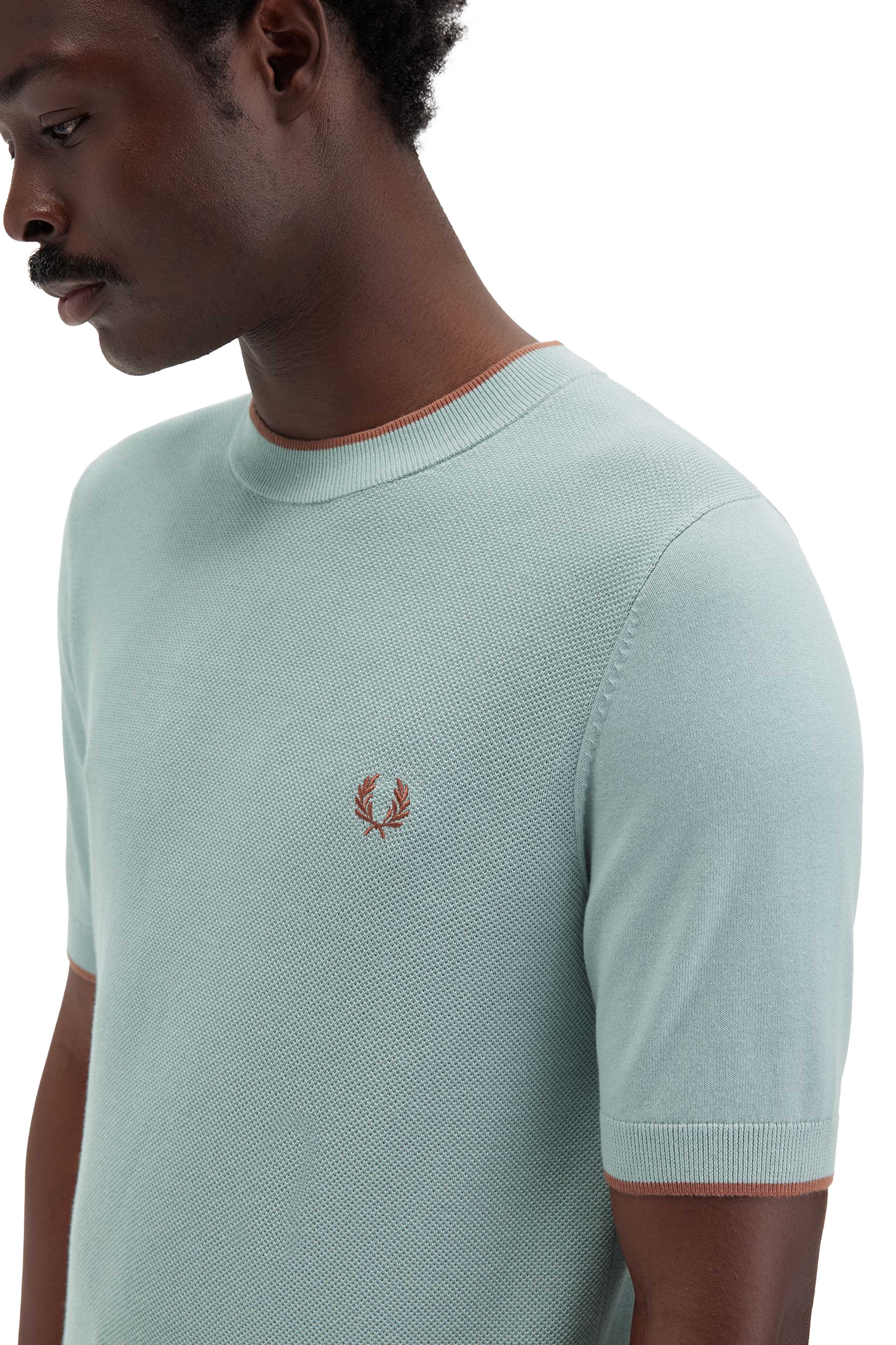PIQUE STITCH KNITTED T-SHIRT thumbnail 4