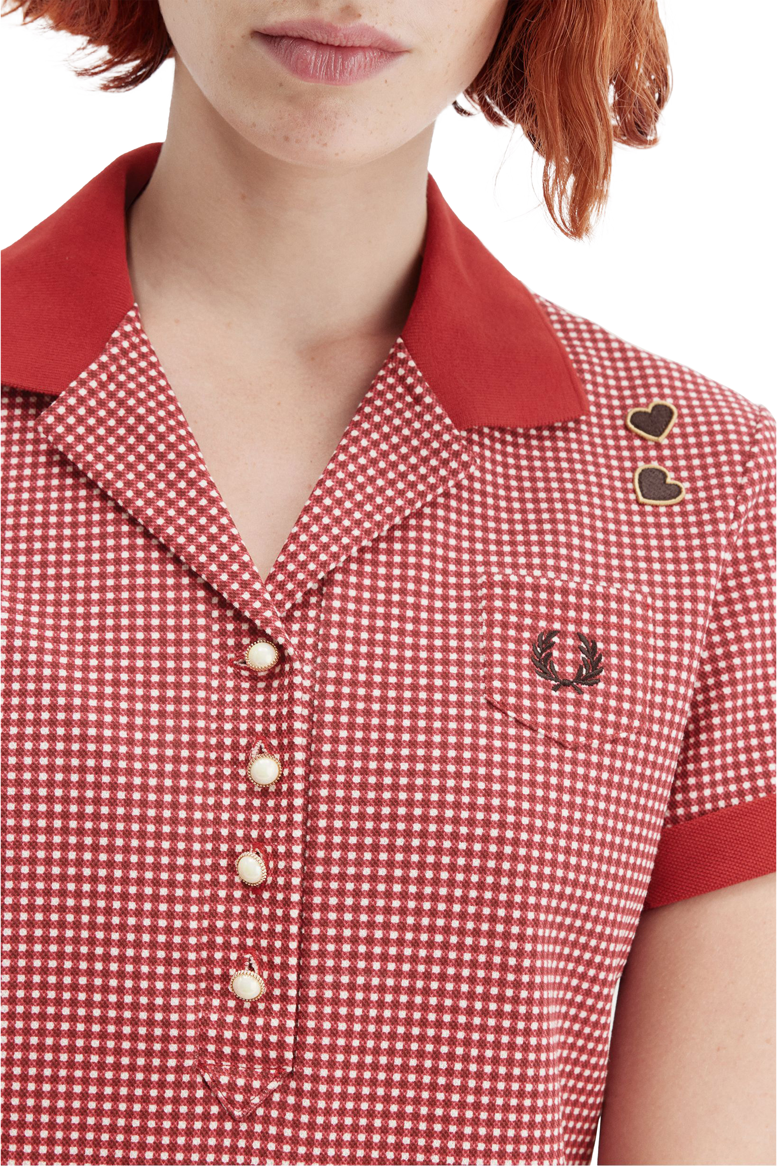 FRED PERRY WOMENS x AMY WINEHOUSE POLO SHIRT thumbnail 4