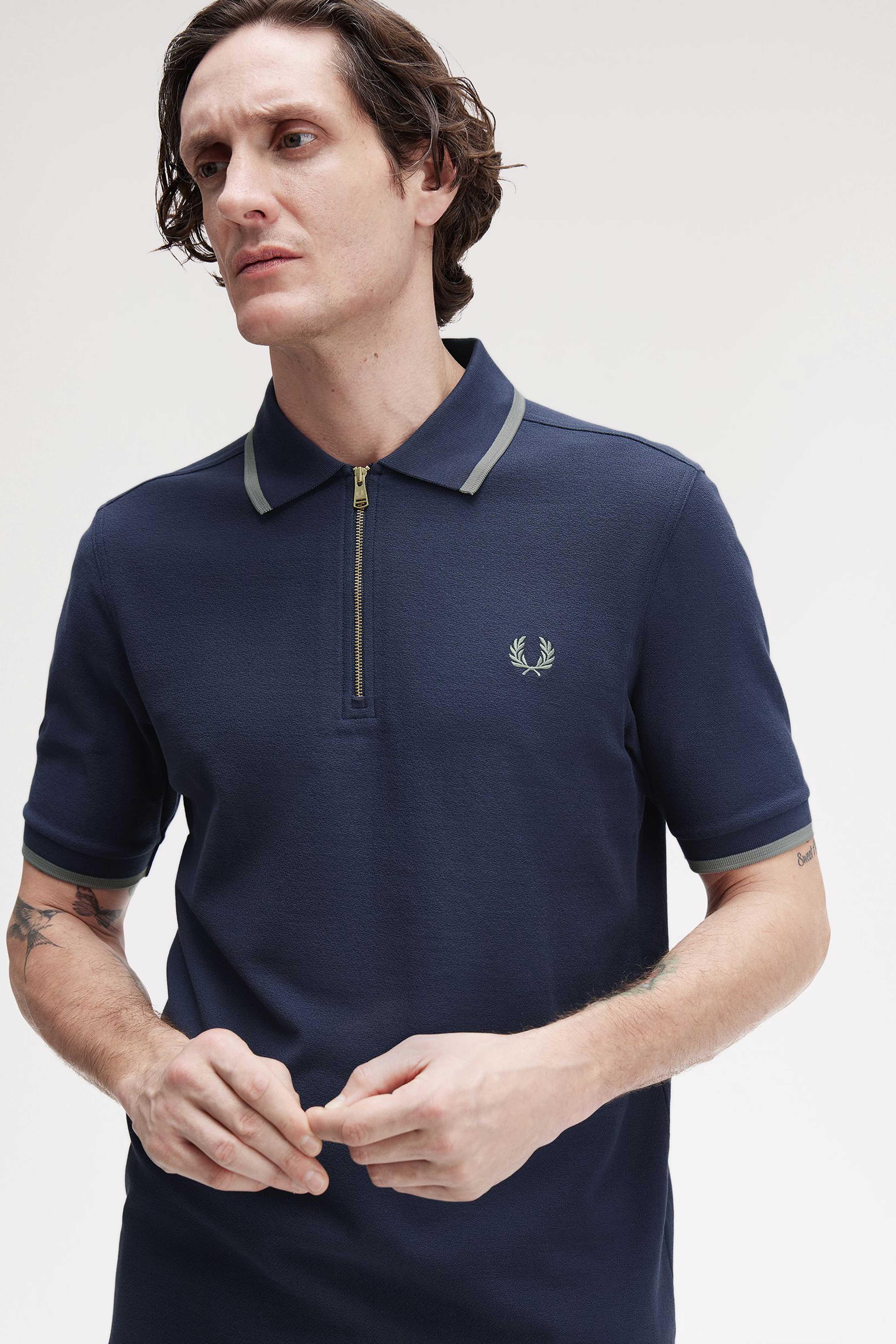 FRED PERRY CREPE PIQUE POLO SHIRT thumbnail 3