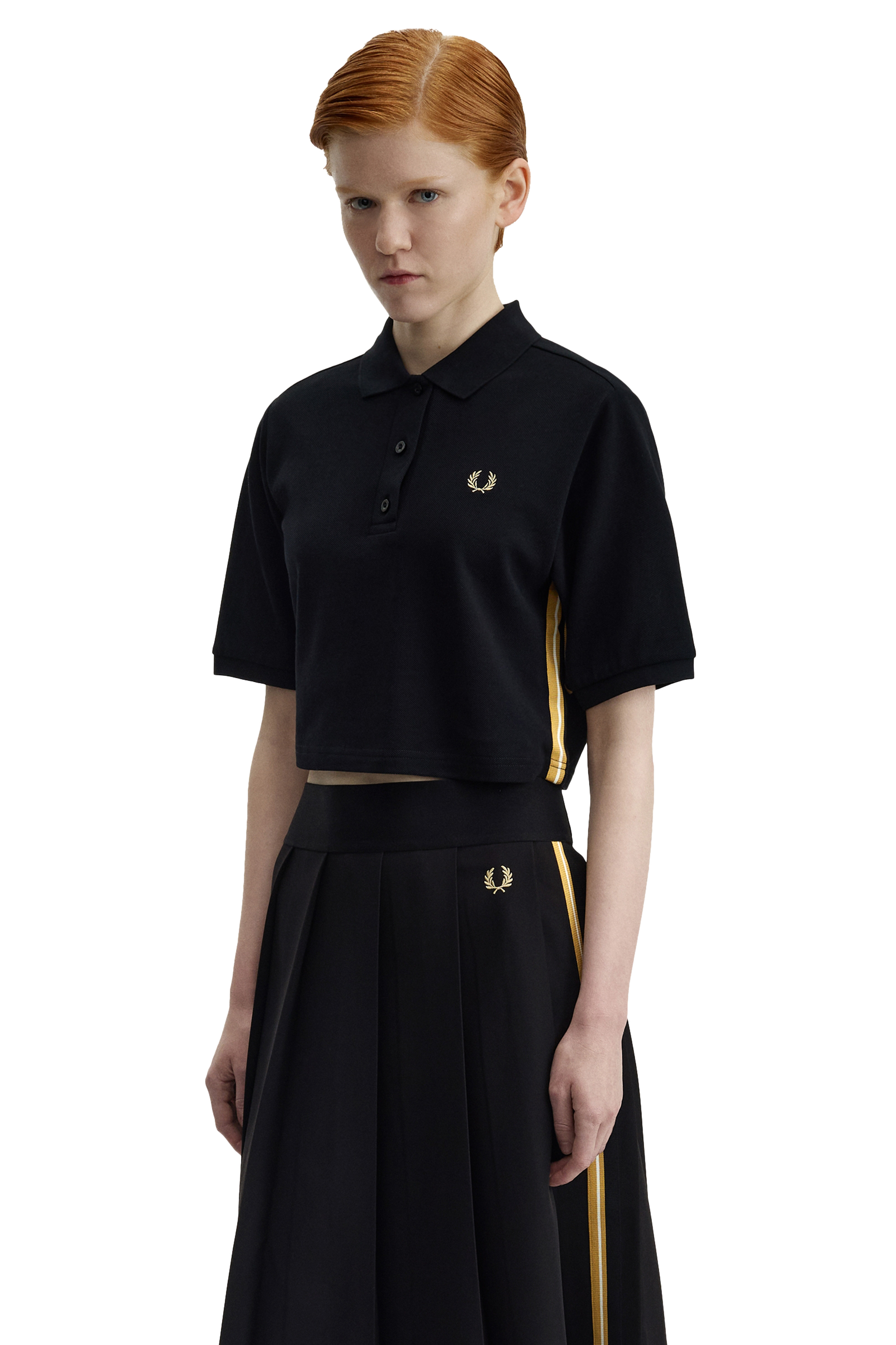 WOMEN'S TAPE DETAIL POLO SHIRT thumbnail 3