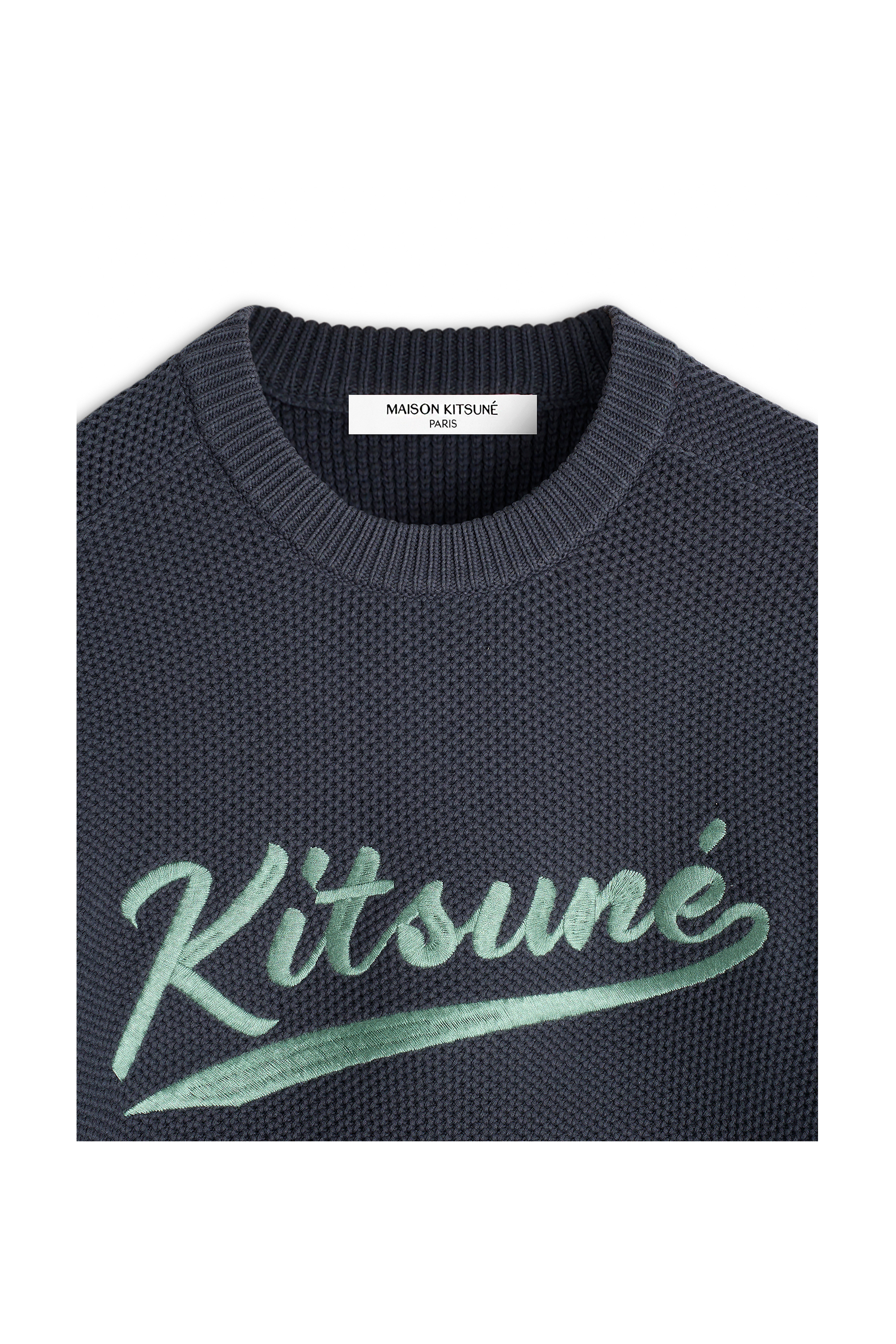 MENS KITSUNE VARSITY EMBROIDERED SWEATSHIRT thumbnail 3