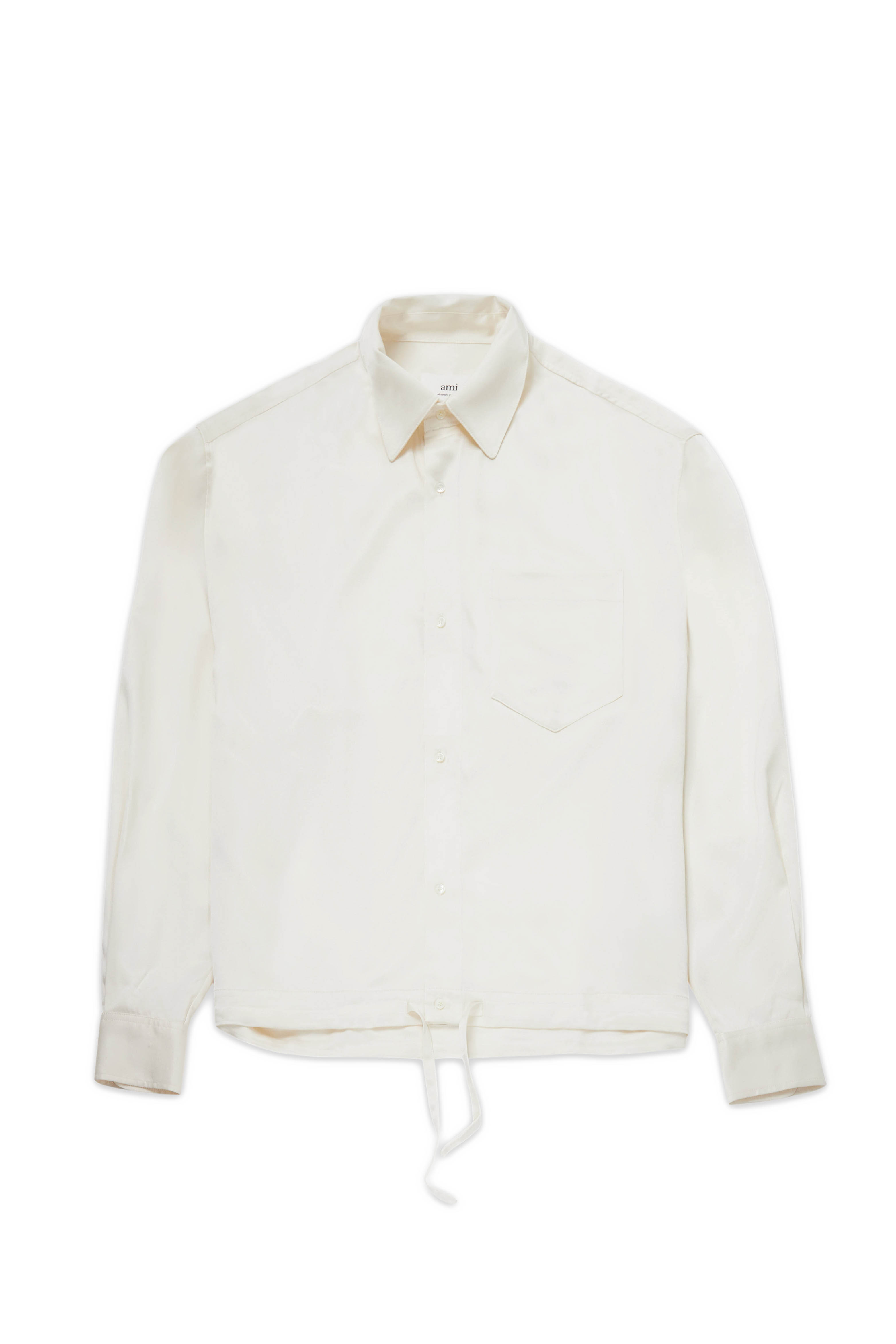 LONG SLEEVE SHIRT WITH DRAWSTRING