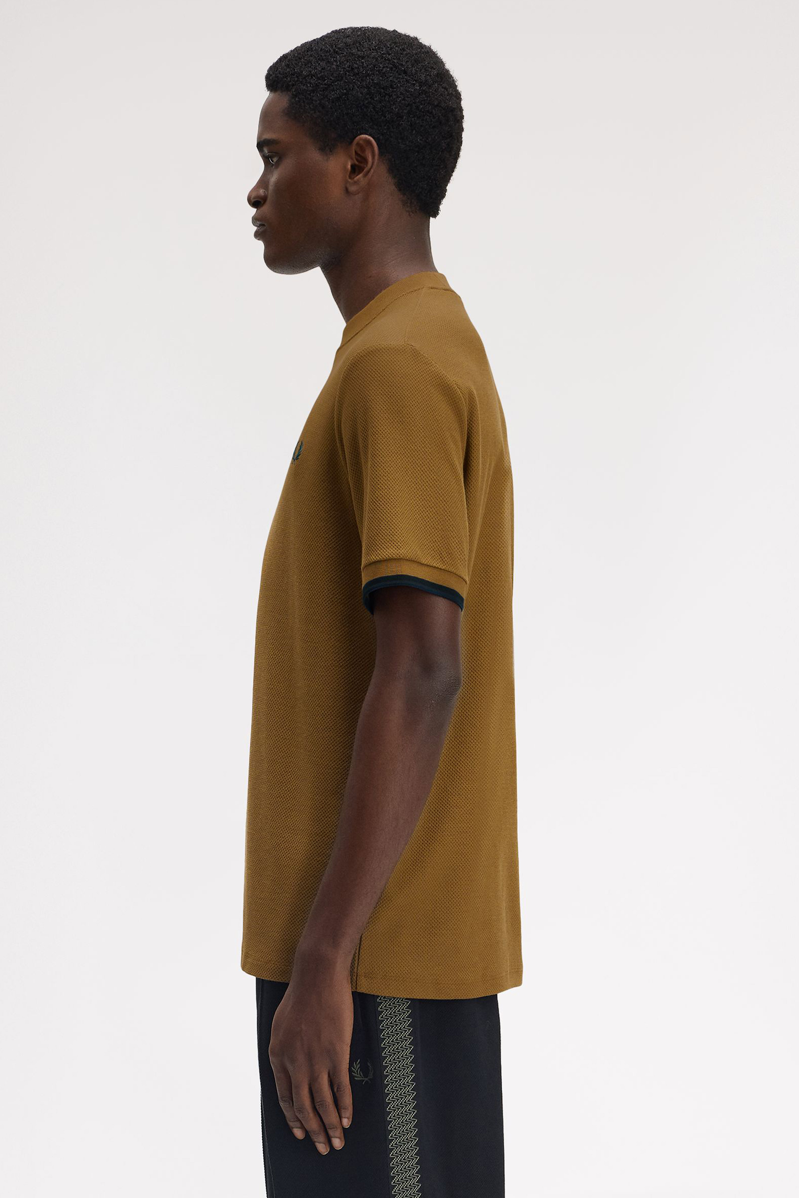 TIPPED CUFF PIQUE T-SHIRT thumbnail 5
