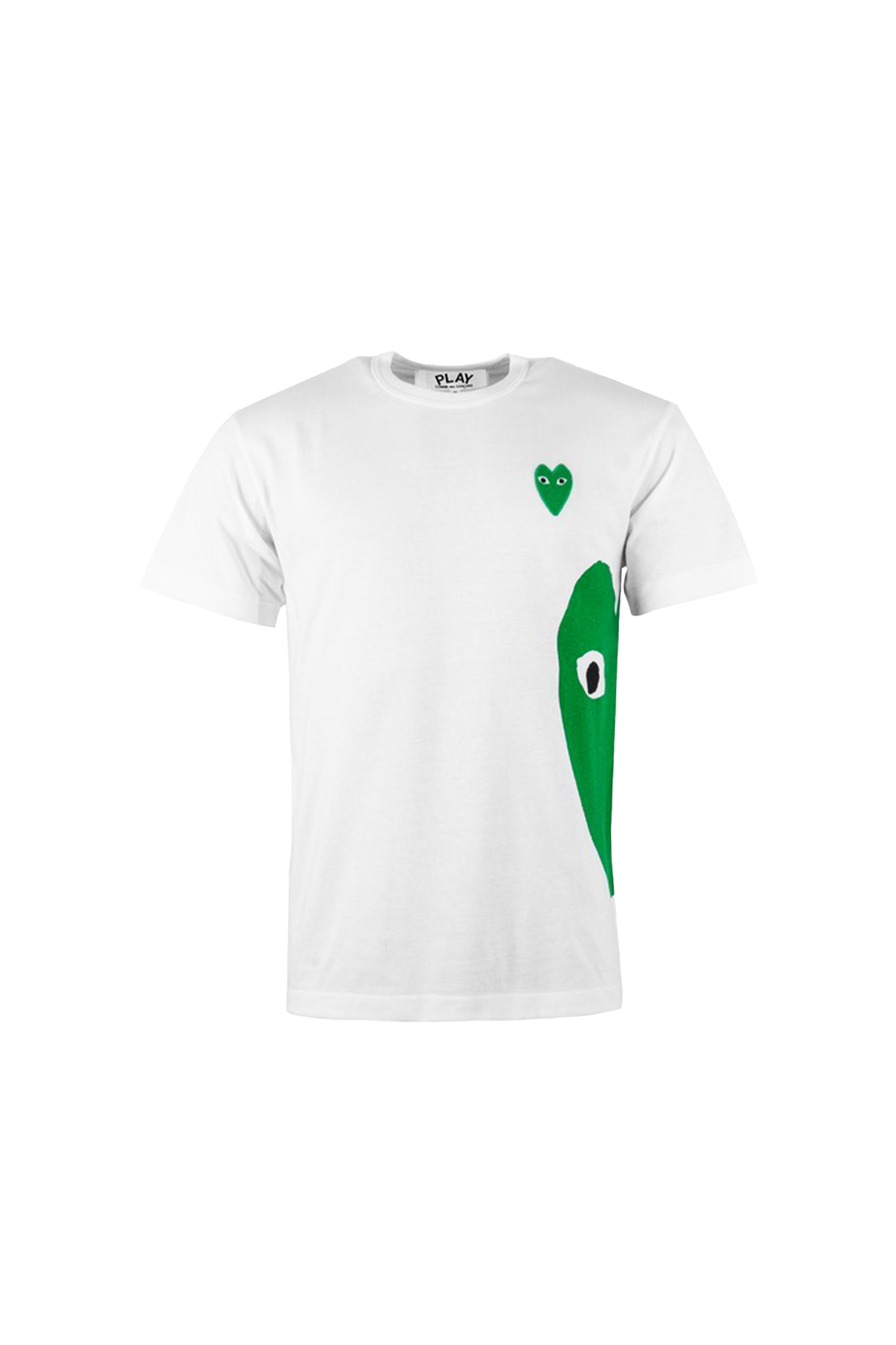 GREEN HALF PEEKING HEART