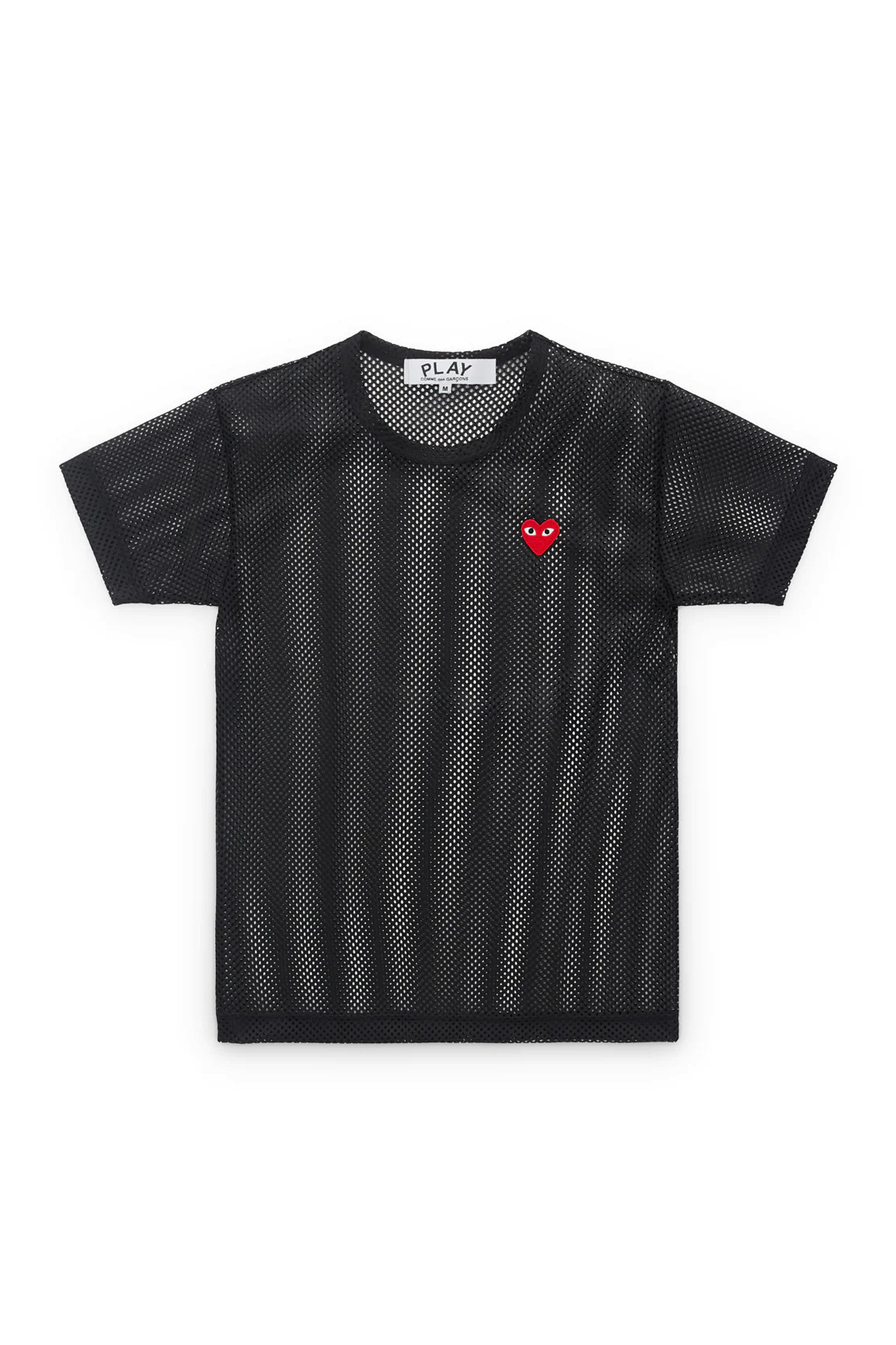 WOMEN'S PLAY MESH RED HEART TE