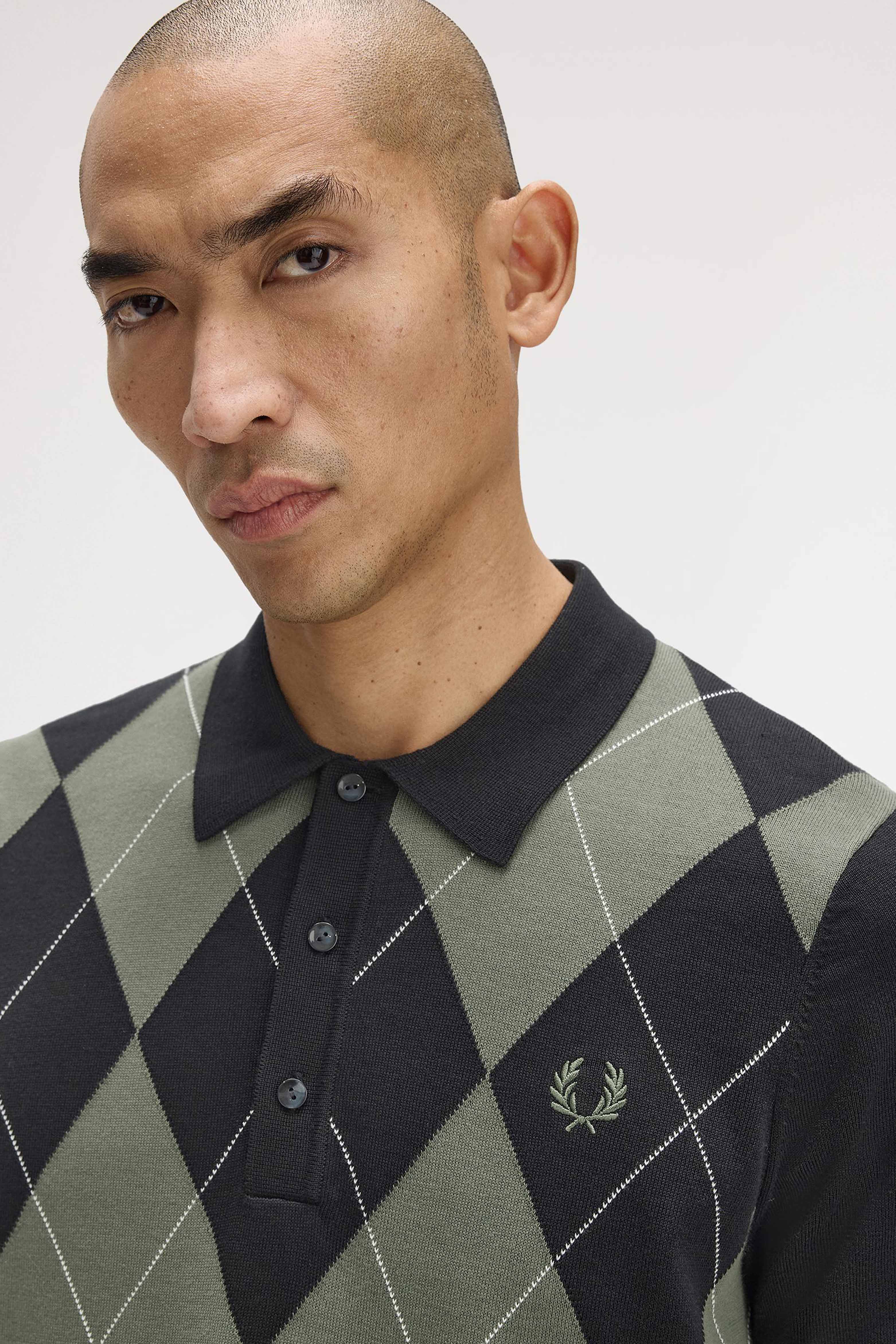 ARGYLE KNITTED SHIRT thumbnail 5