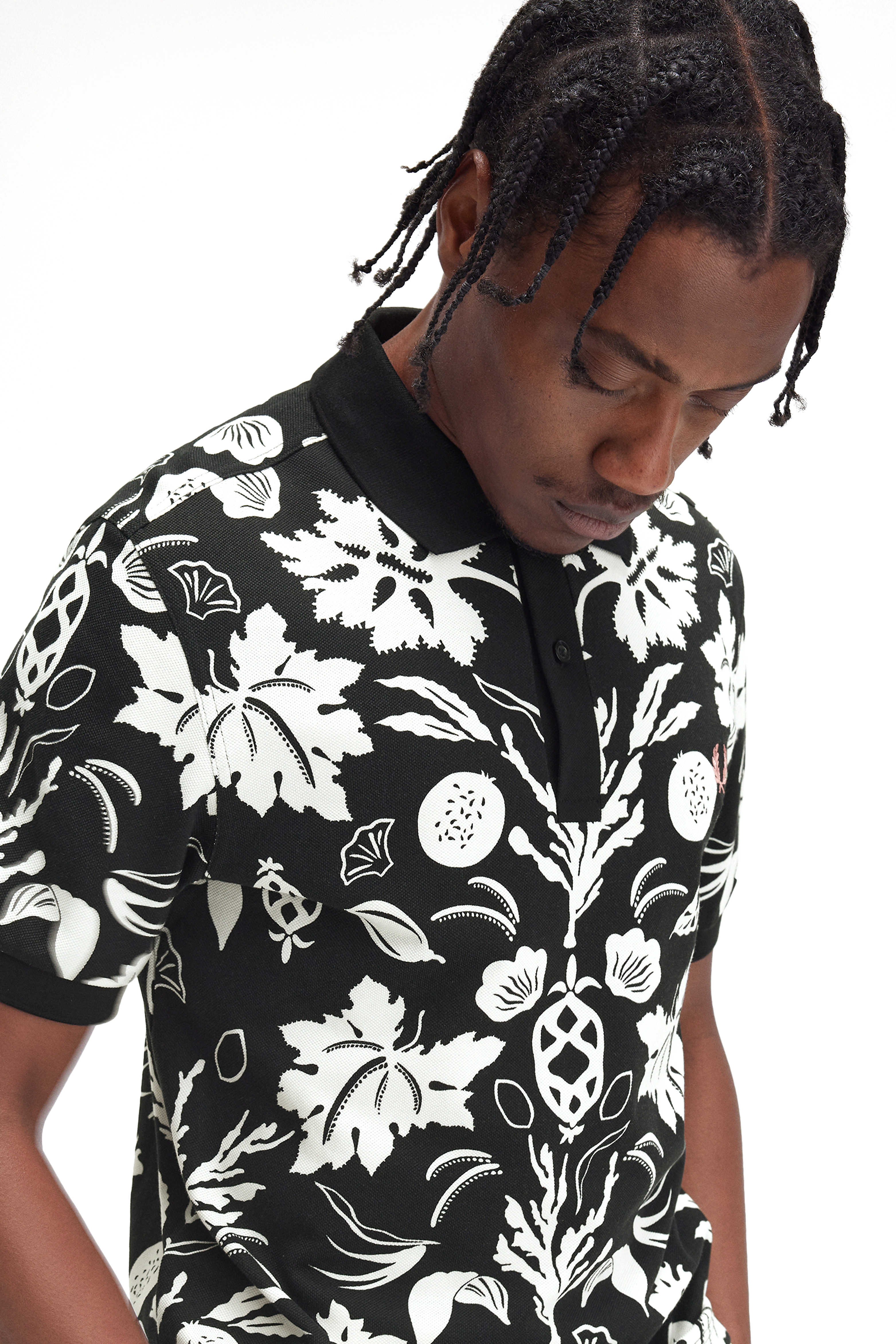 BOTANICAL PRINT POLO SHIRT thumbnail 4