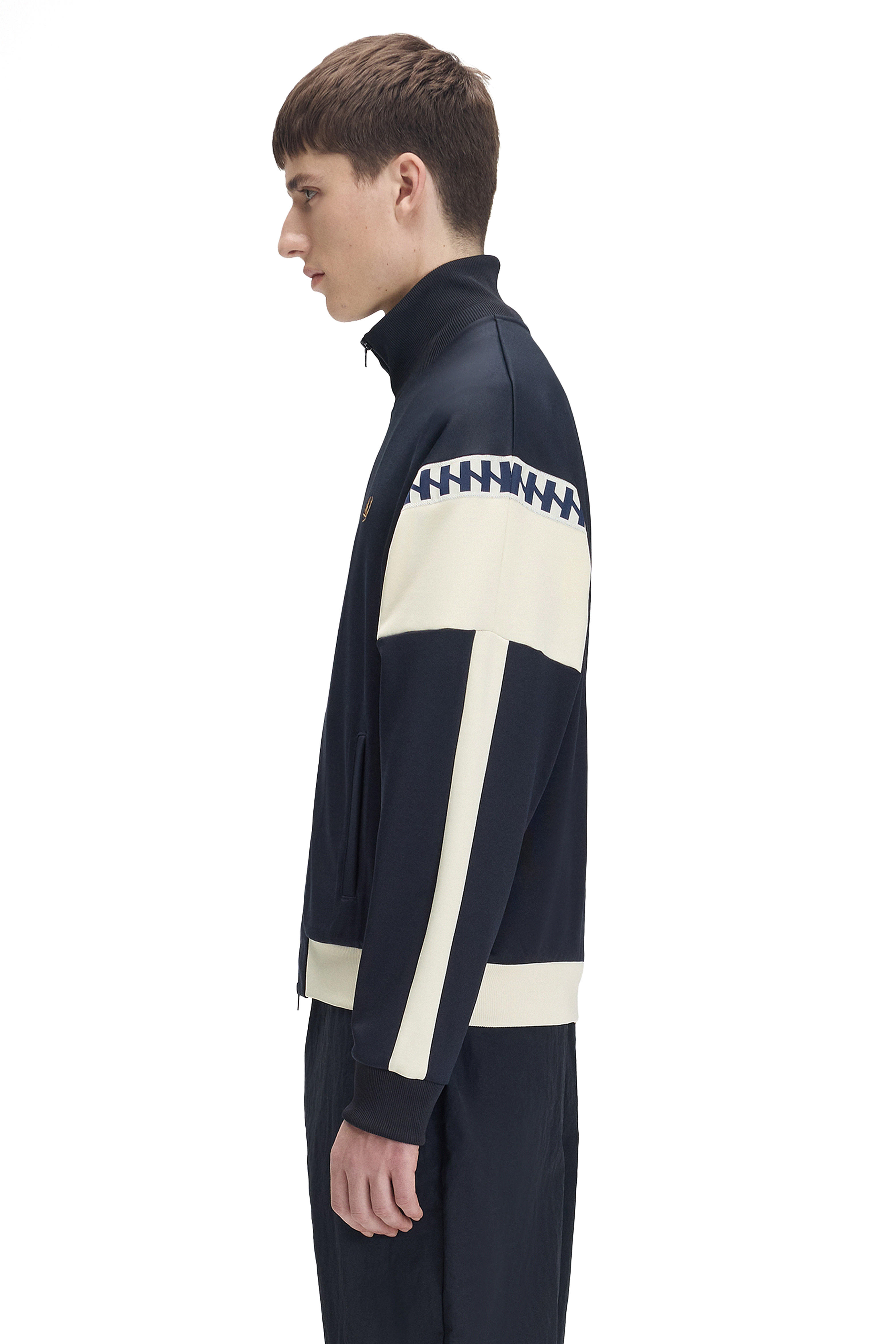 FRED PERRY X MEYBA MEN'S CUT AND SEW TRACK JACKET thumbnail 4
