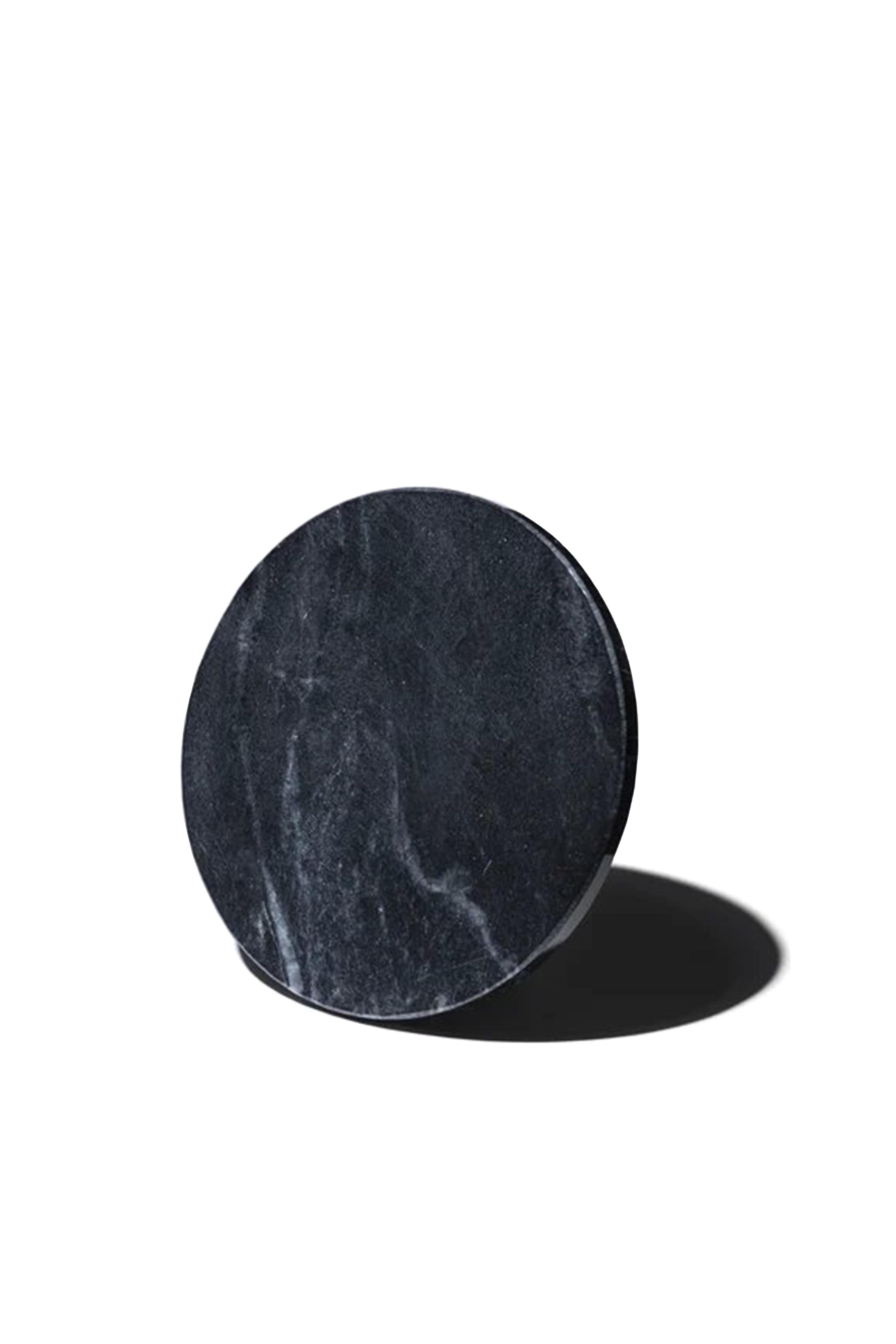 Candle Coaster Black Marble