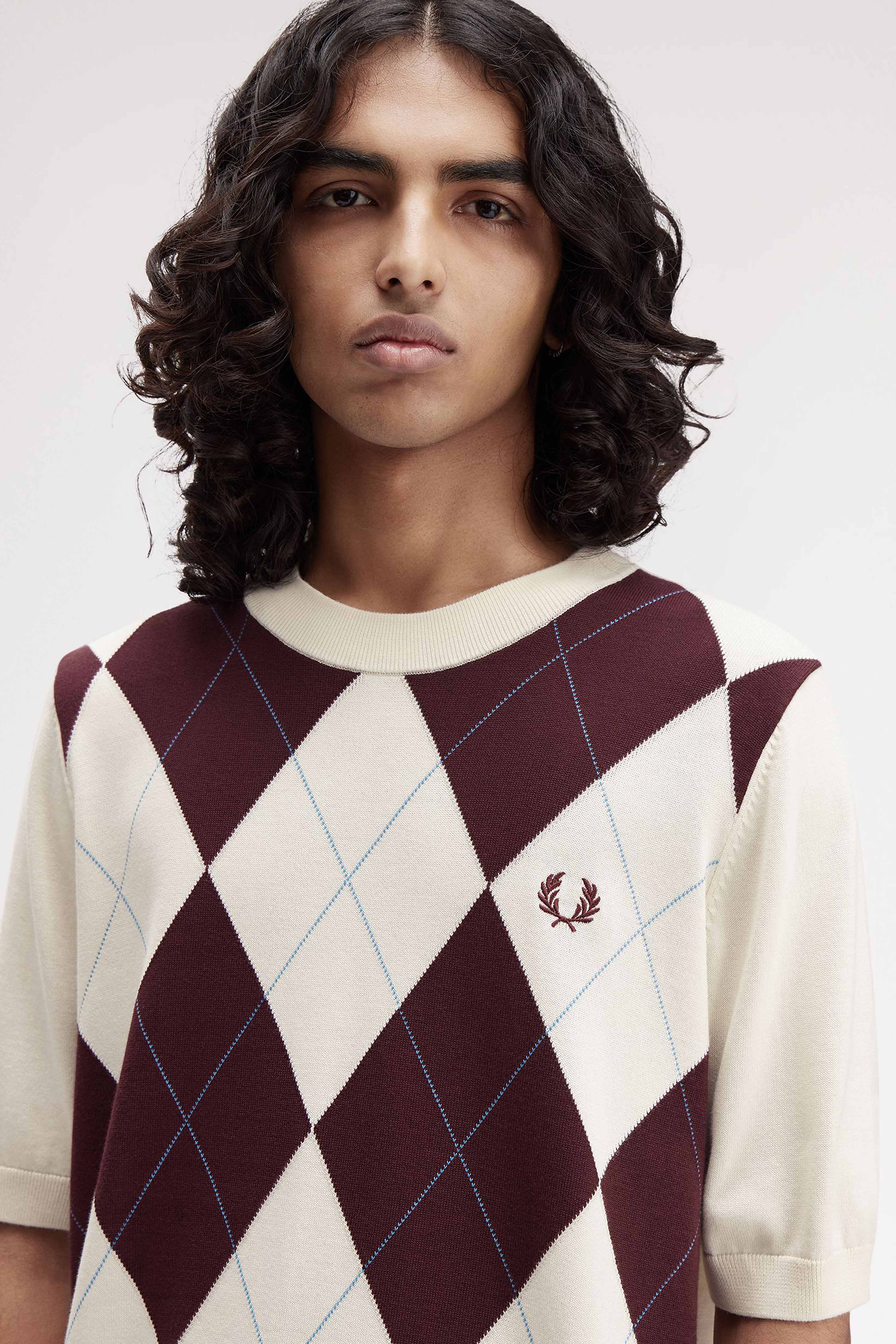 ARGYLE KNITTED T-SHIRT thumbnail 4