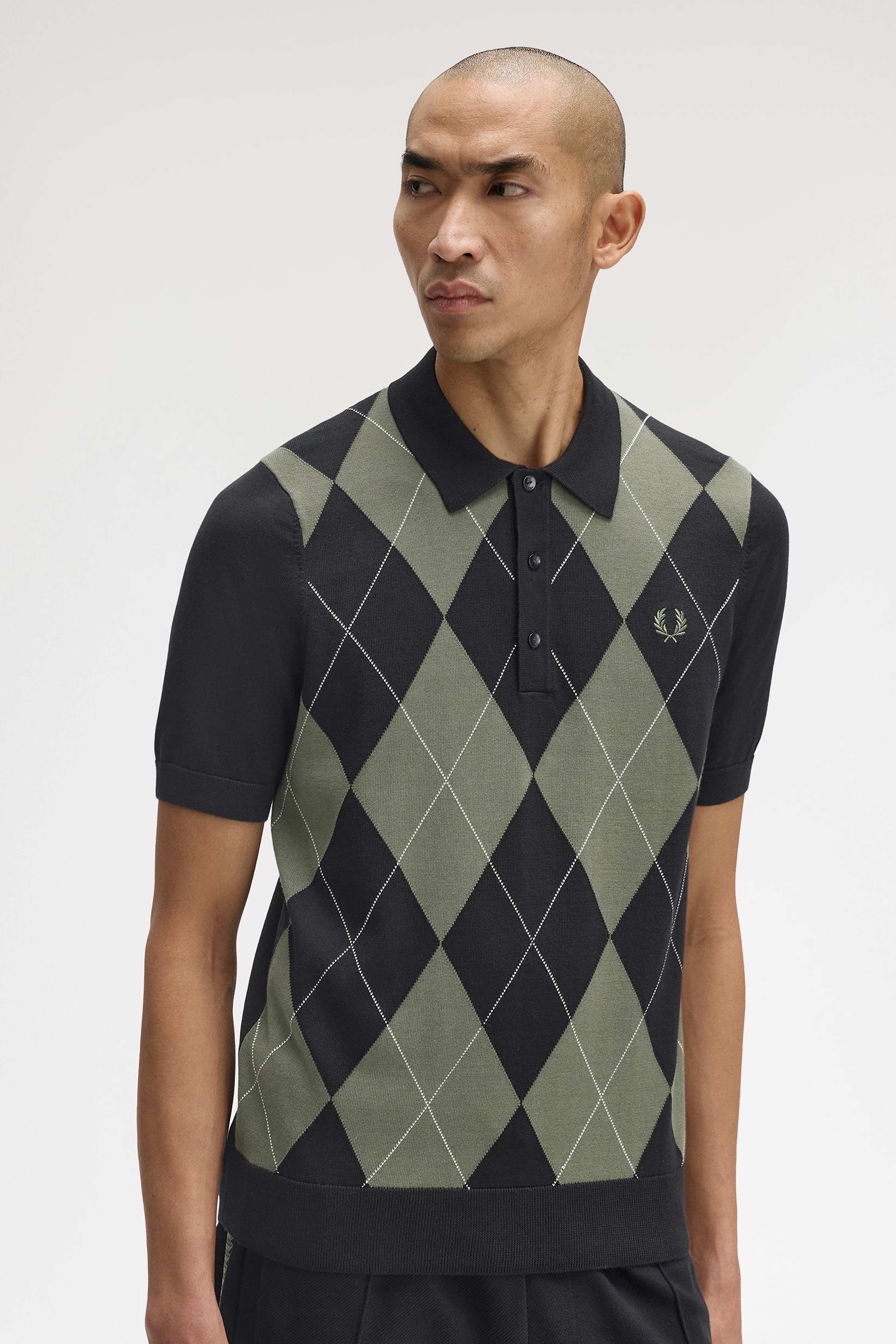 ARGYLE KNITTED SHIRT thumbnail 4