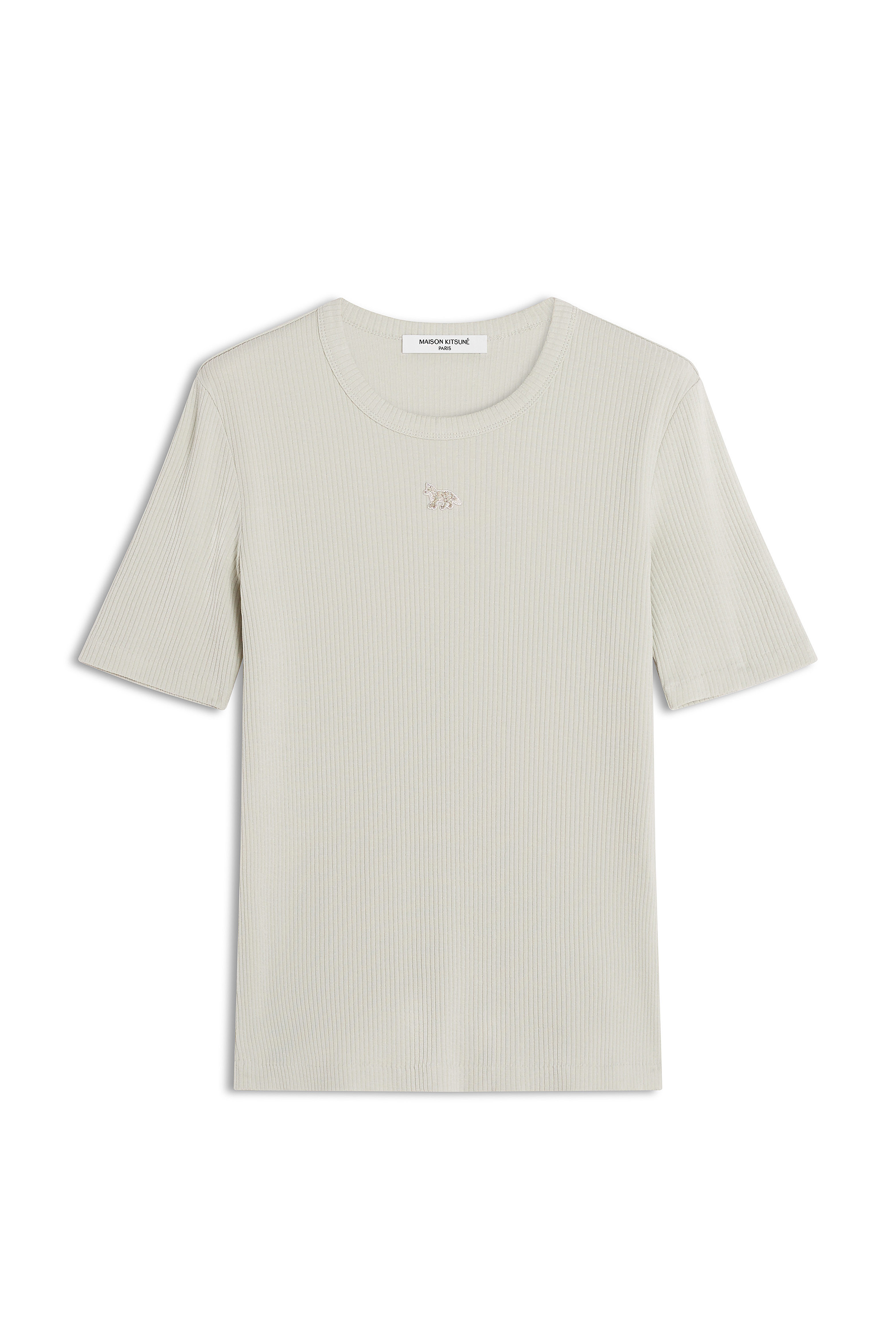 BABY FOX RIBBED FITTED T-SHIRT