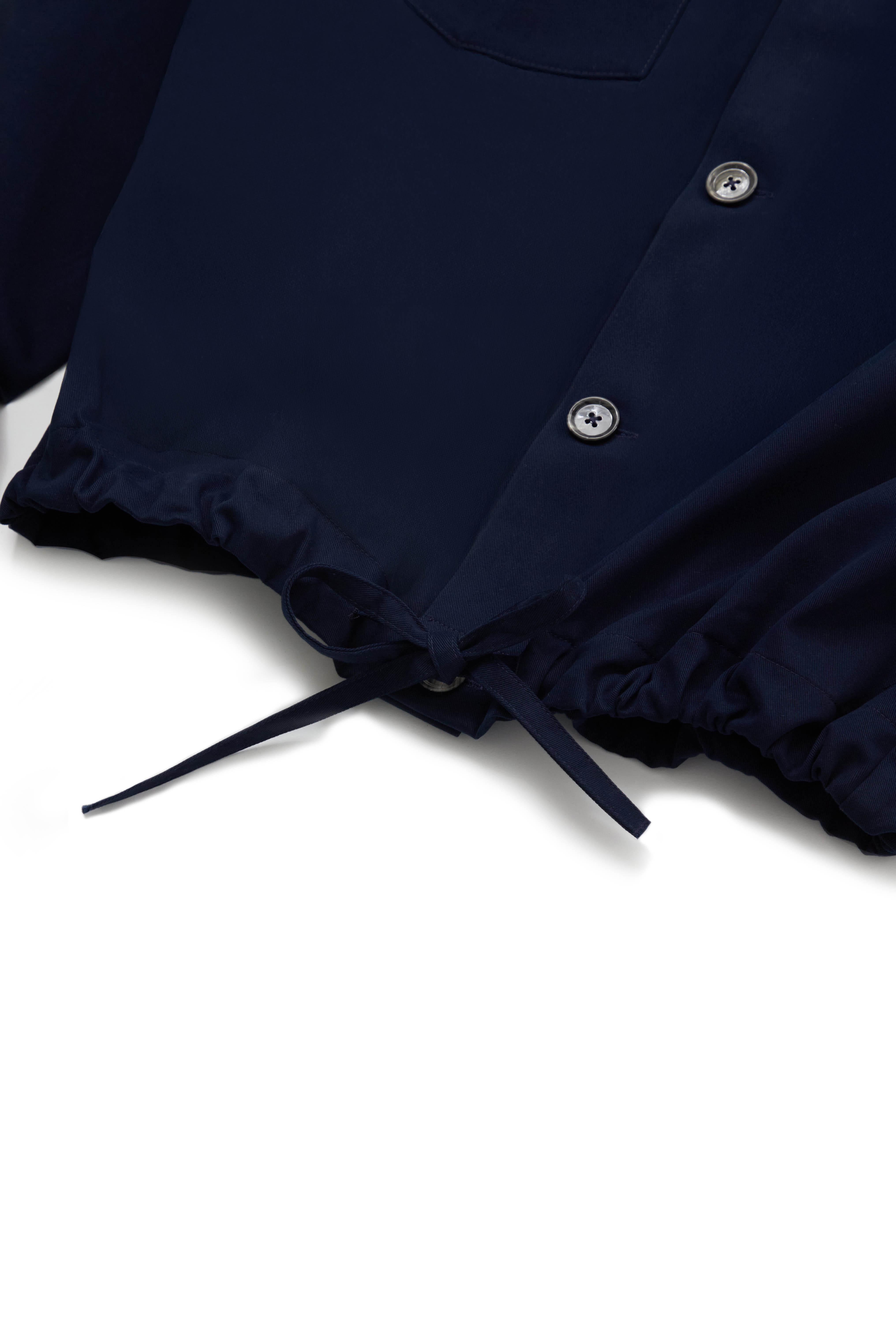 LONG SLEEVE OVERSHIRT WITH DRAWSTRING thumbnail 3