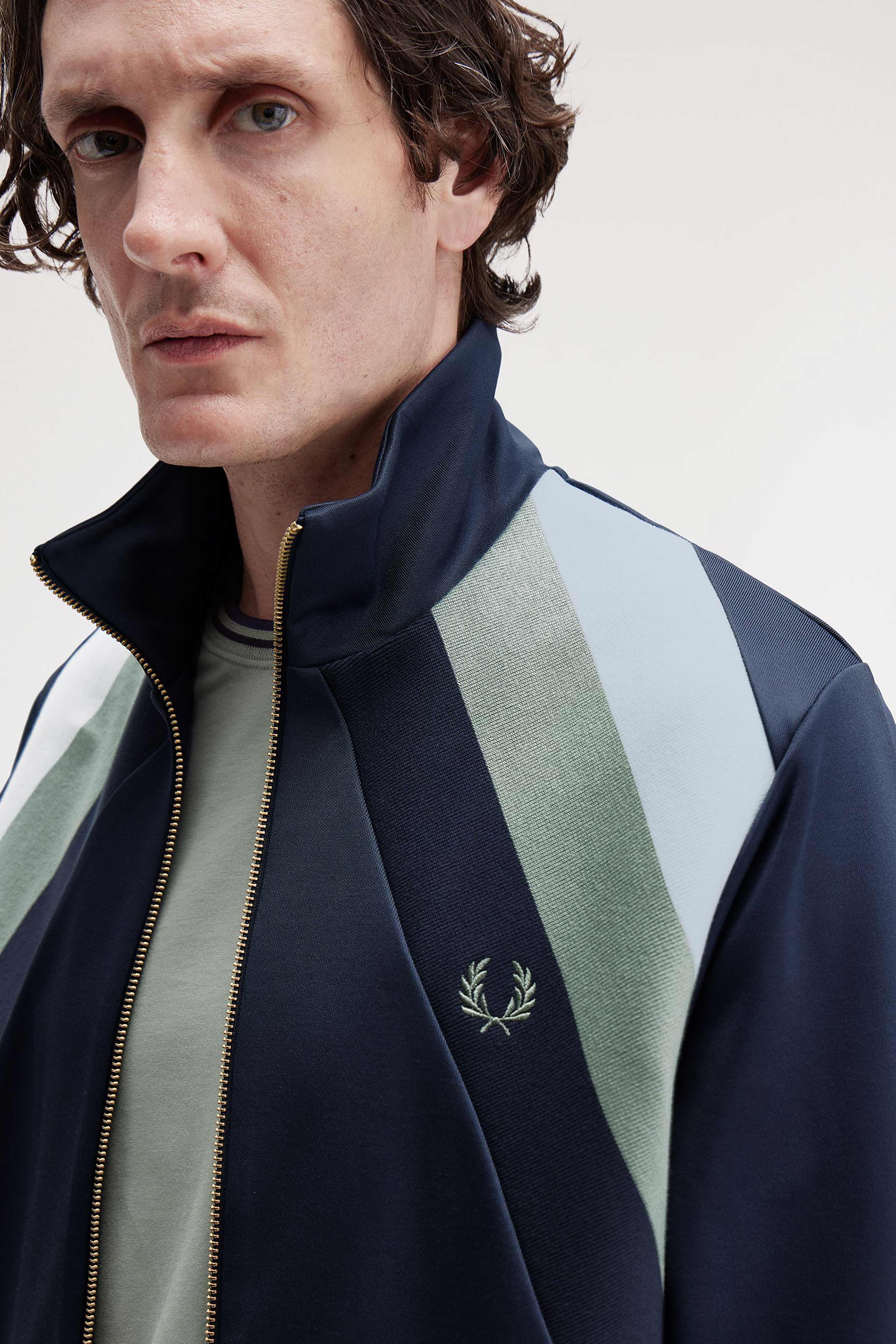 STRIPED PANEL TRACK JACKET thumbnail 5
