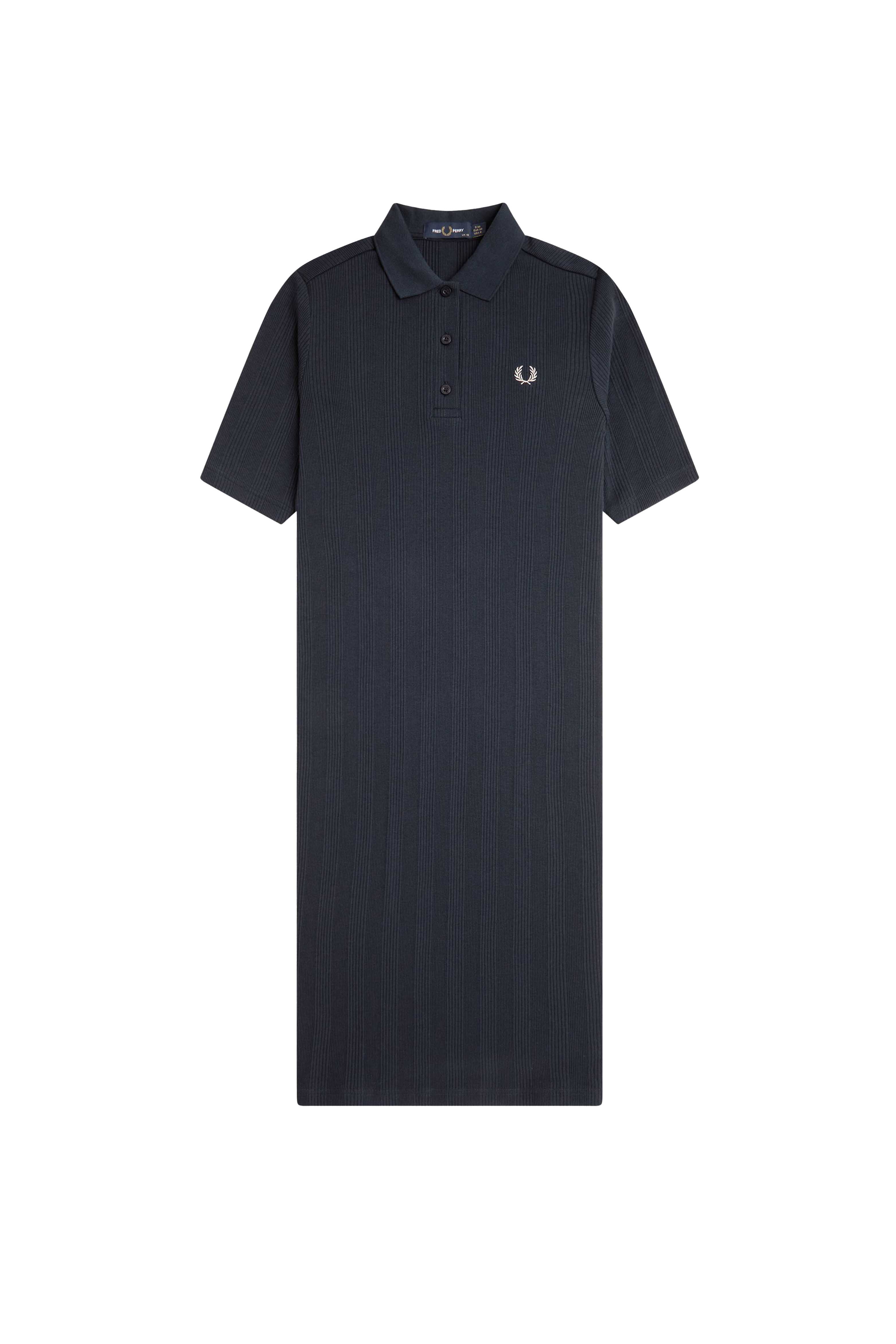 RIBBED POLO SHIRT DRESS thumbnail 1