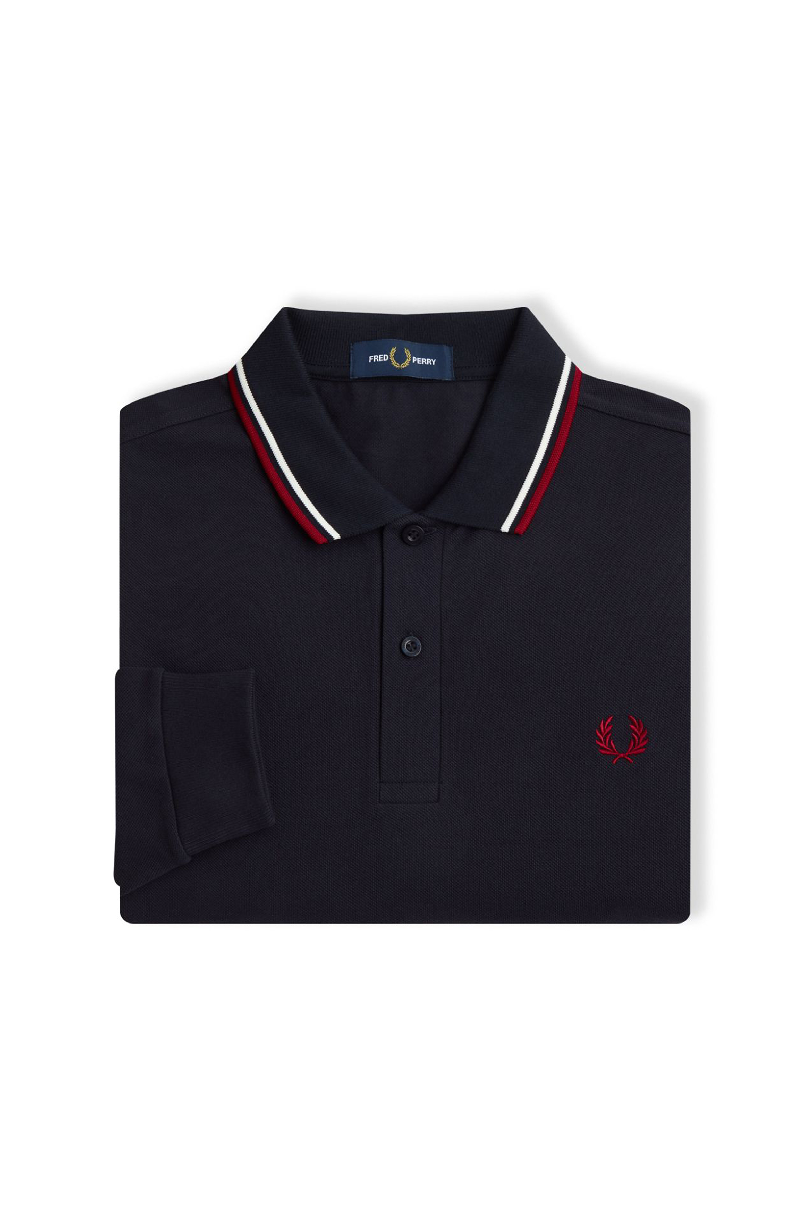 LONG SLEEVE TWIN TIPPED FRED PERRY SHIRT thumbnail 3