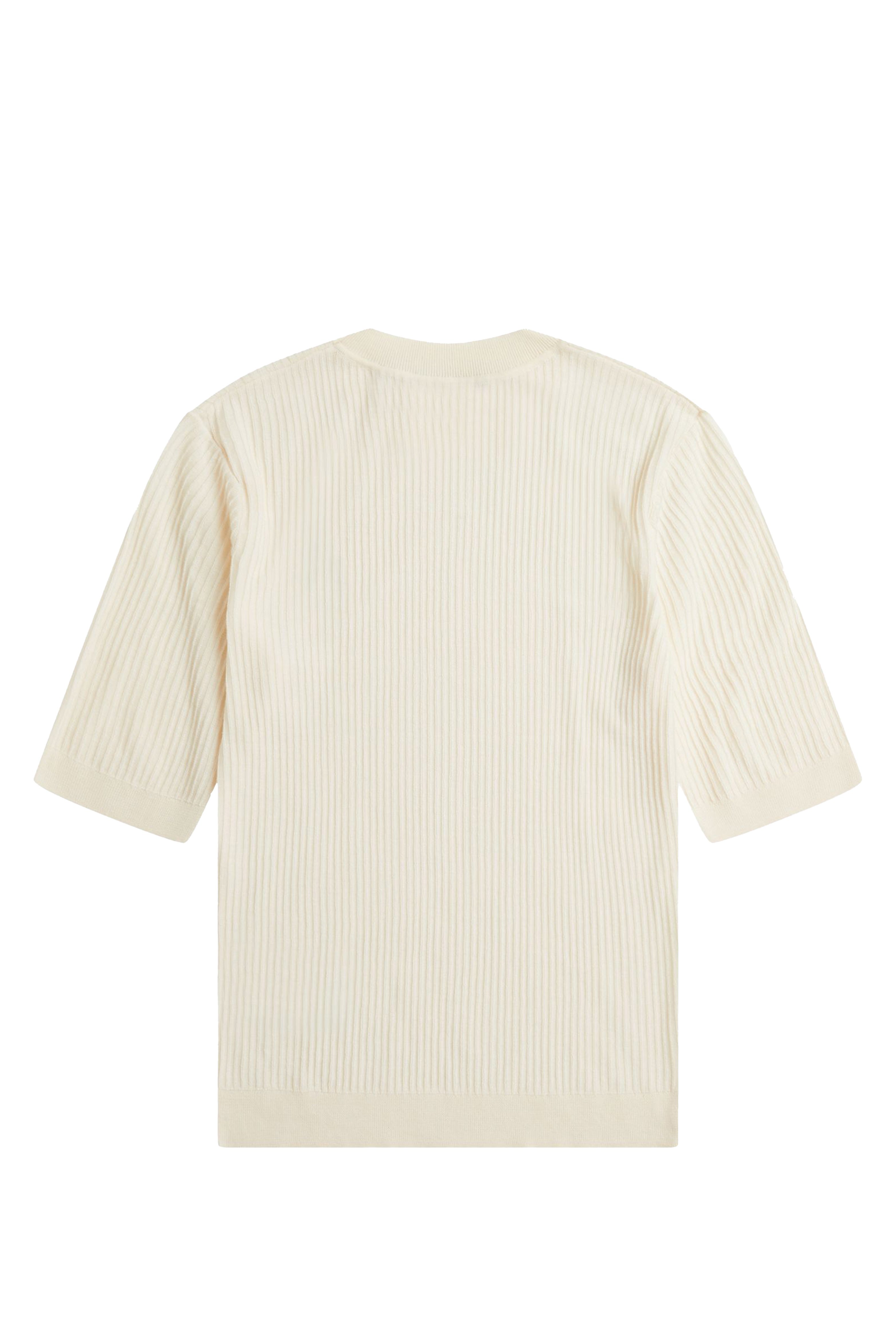 SHEER KNIT HIGH NECK TOP thumbnail 2