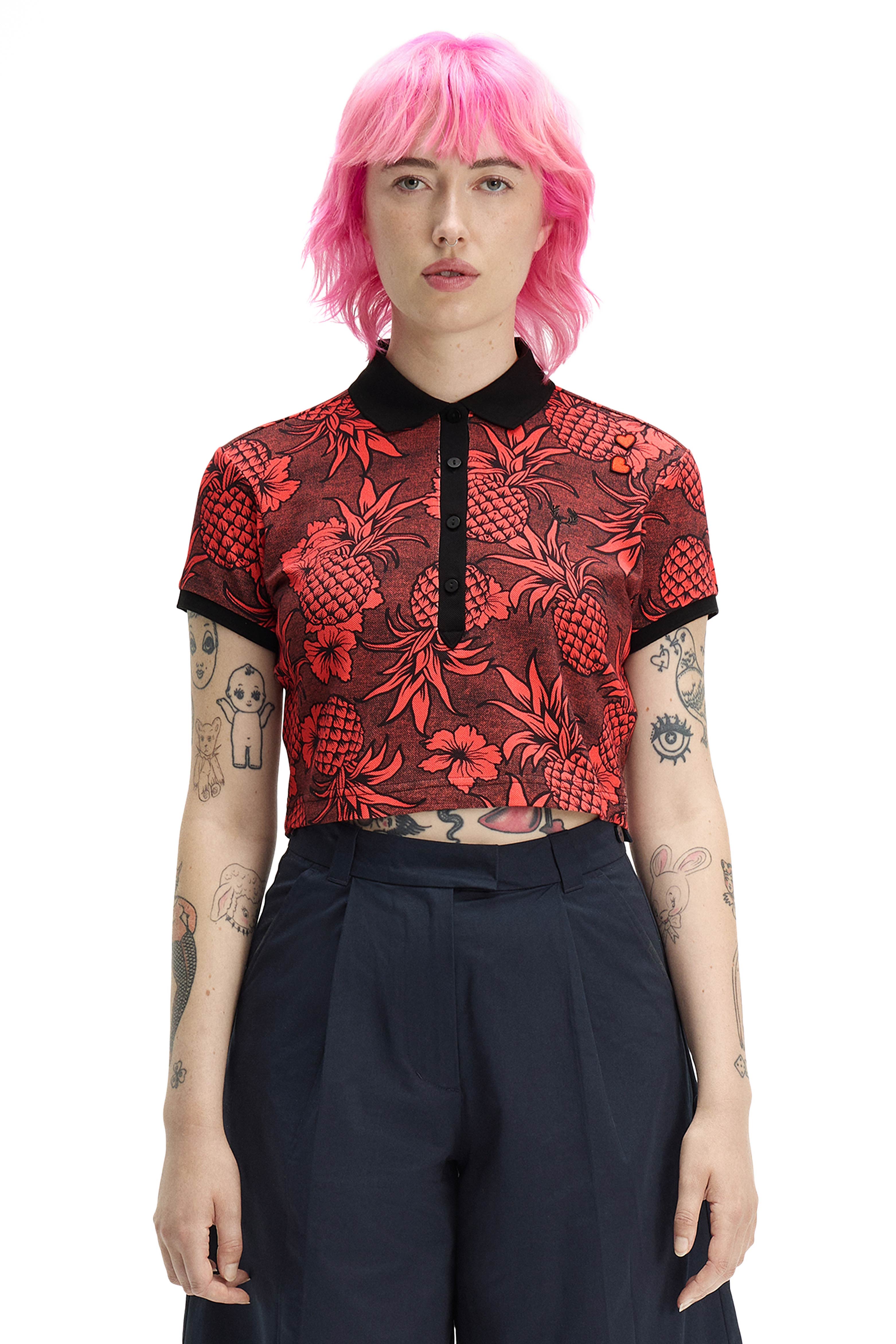 WOMEN'S PLEAT BACK TARTAN PIQUE SHIRT thumbnail 4