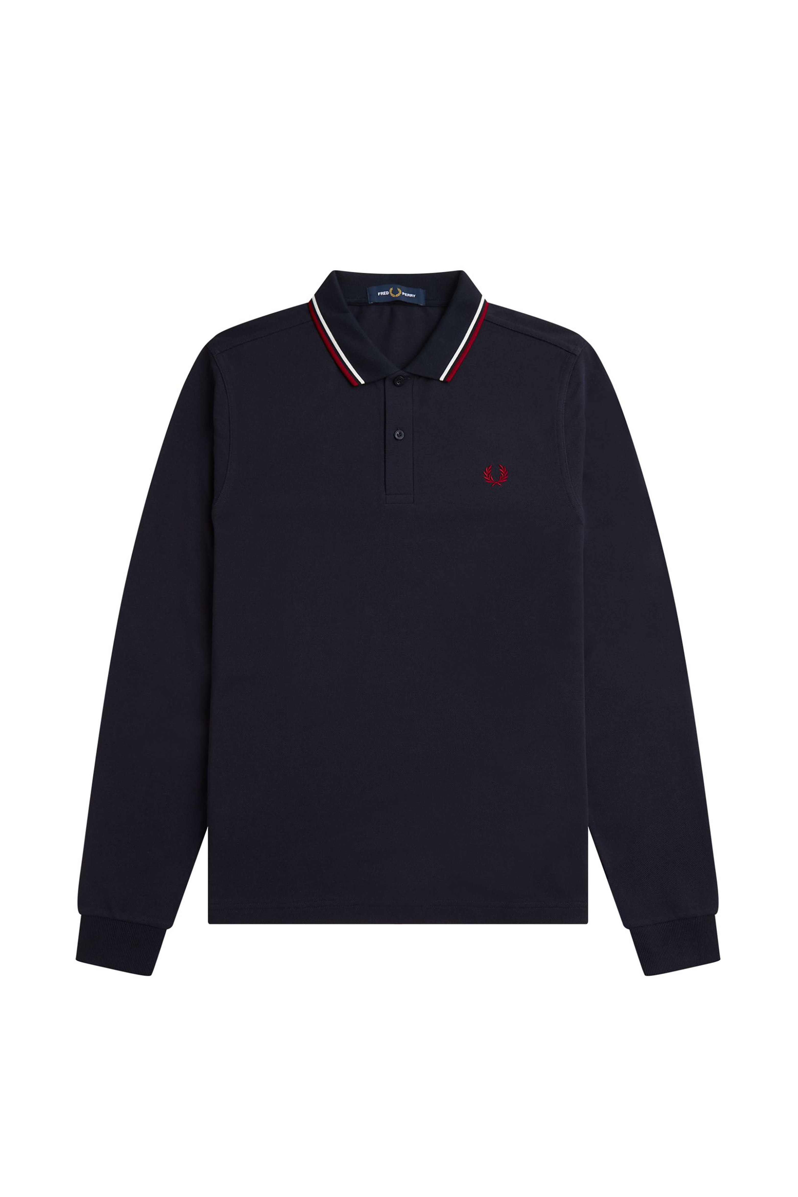 LONG SLEEVE TWIN TIPPED FRED PERRY SHIRT
