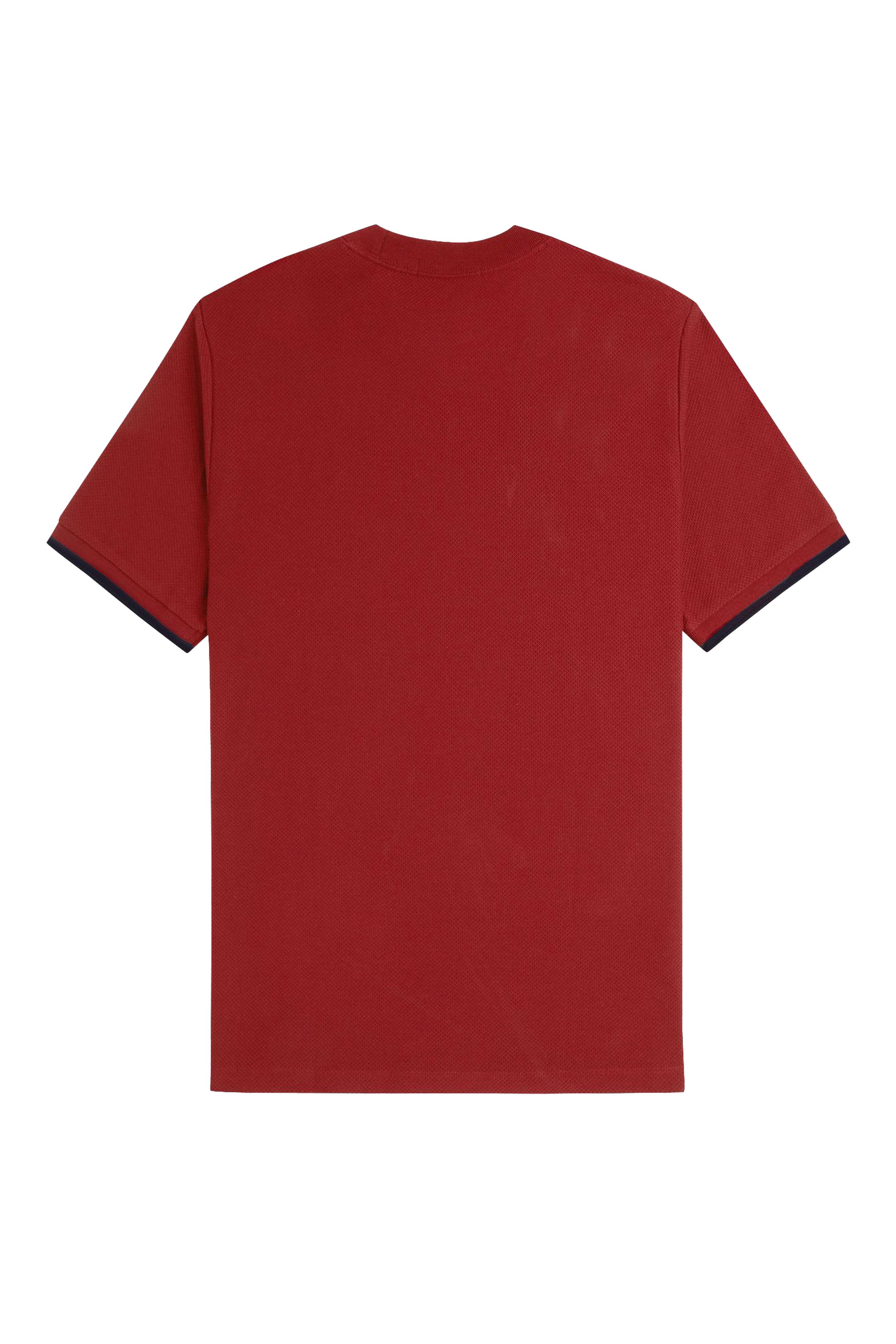 TIPPED CUFF PIQUE SHIRT thumbnail 2