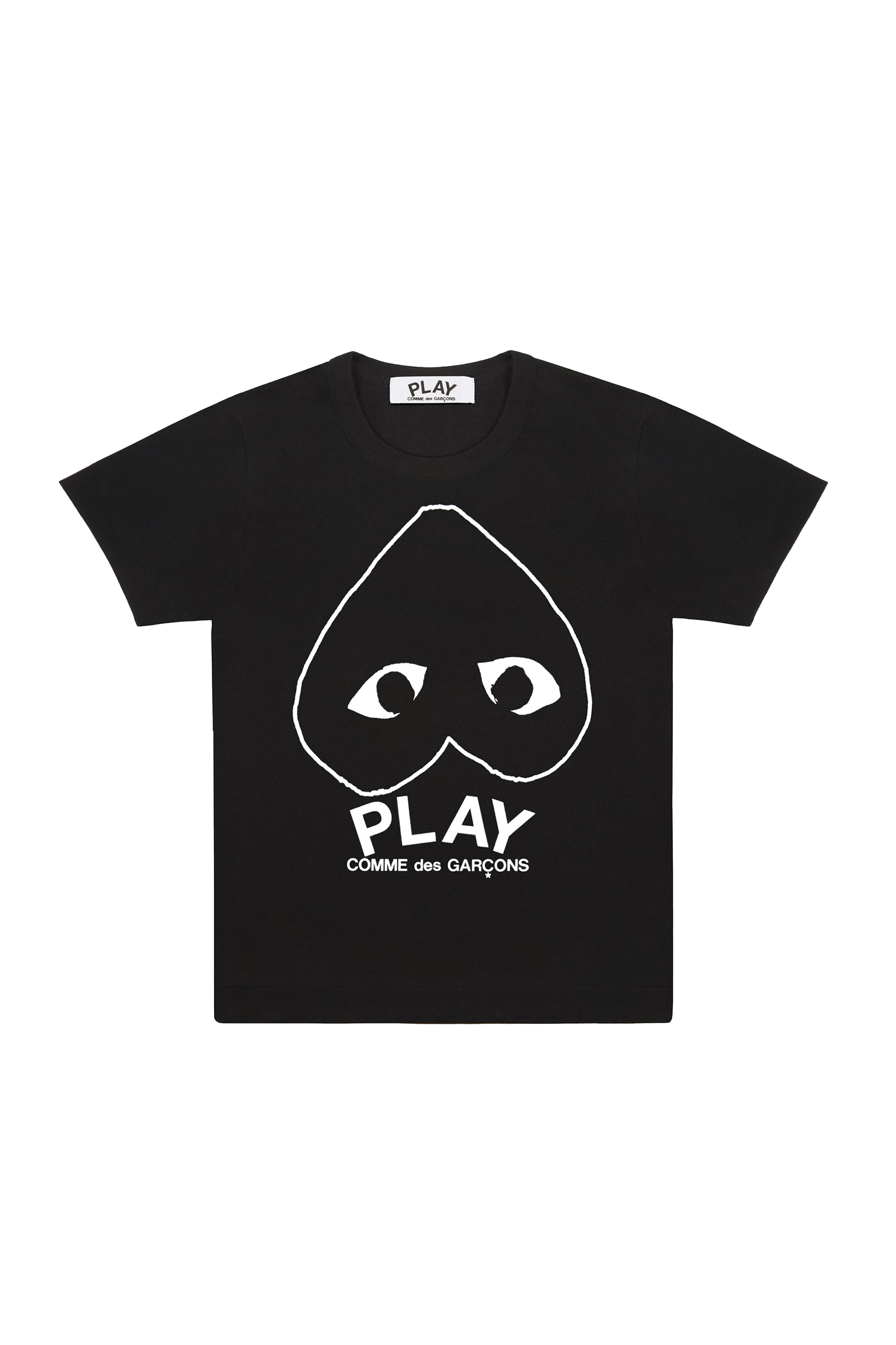 PLAY INVERTED BLACK HEART T-SHIRT