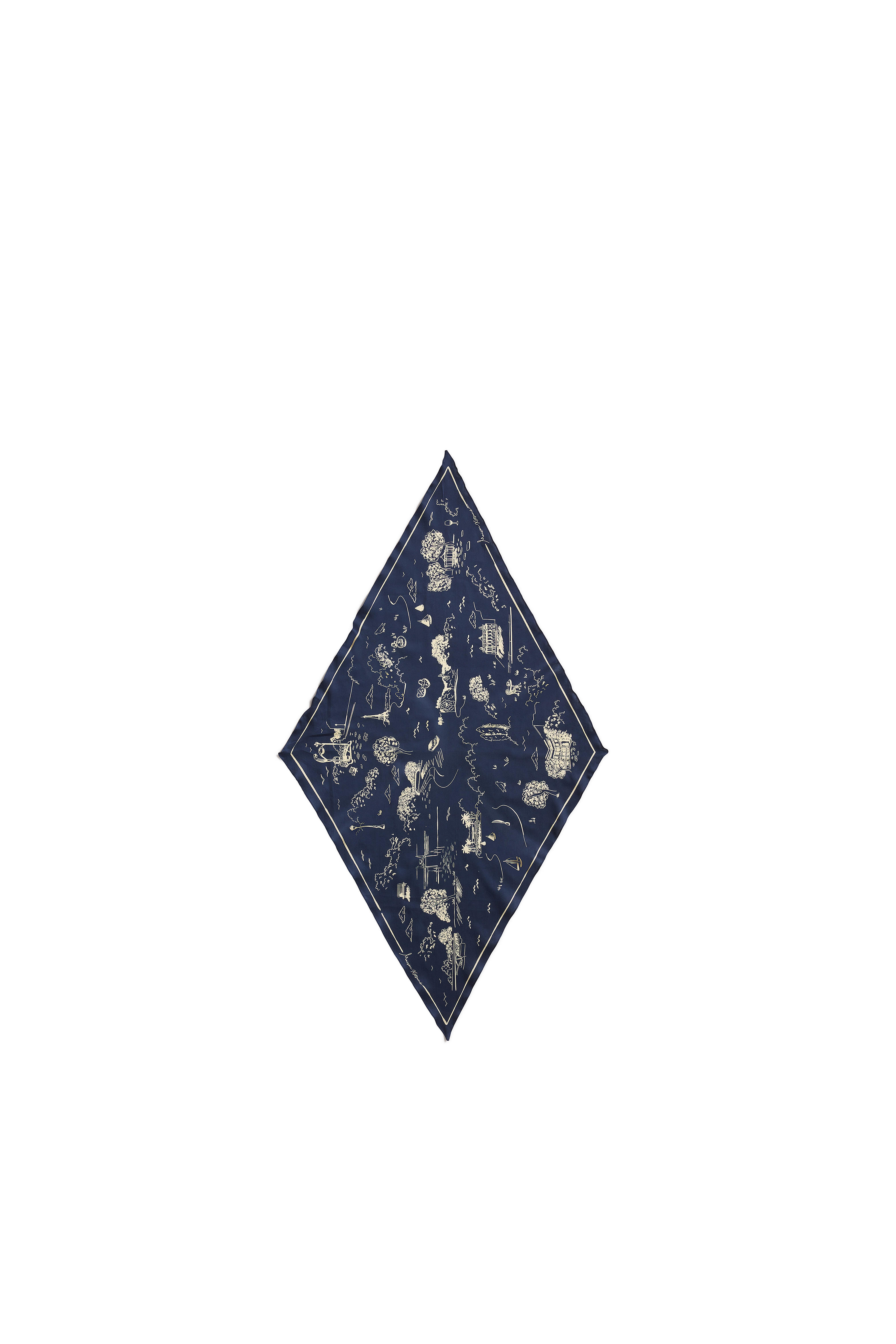 PARISIAN MAP SCARF