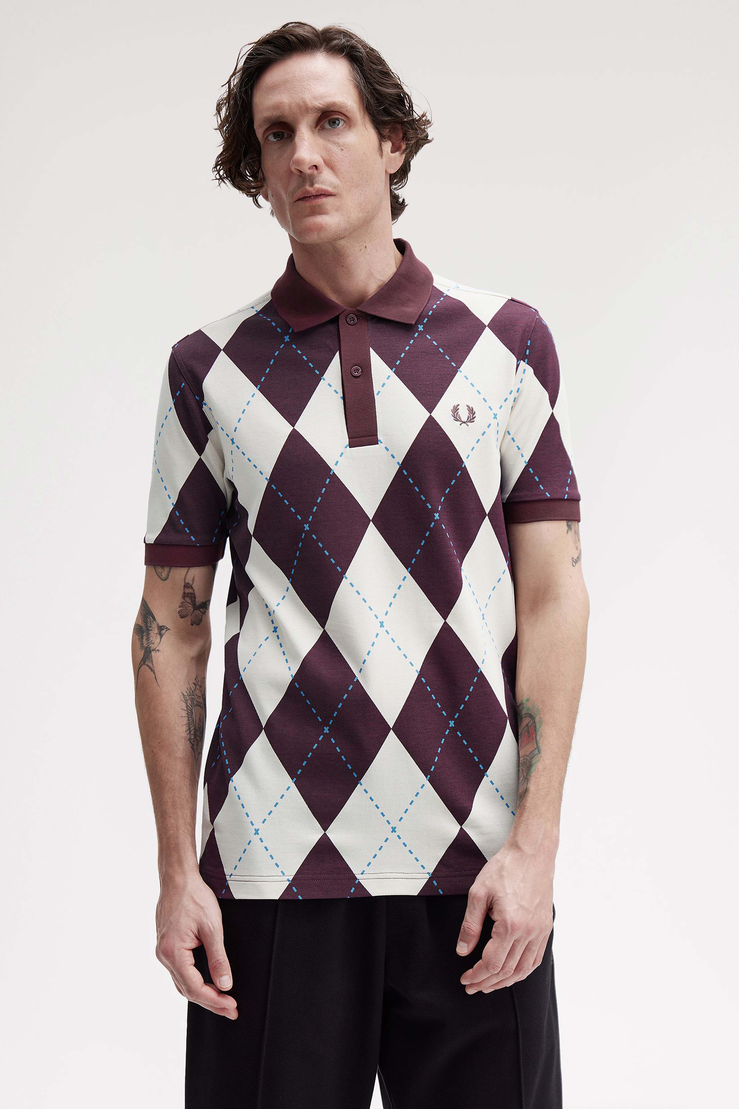 ARGYLE PRINT POLO SHIRT thumbnail 3