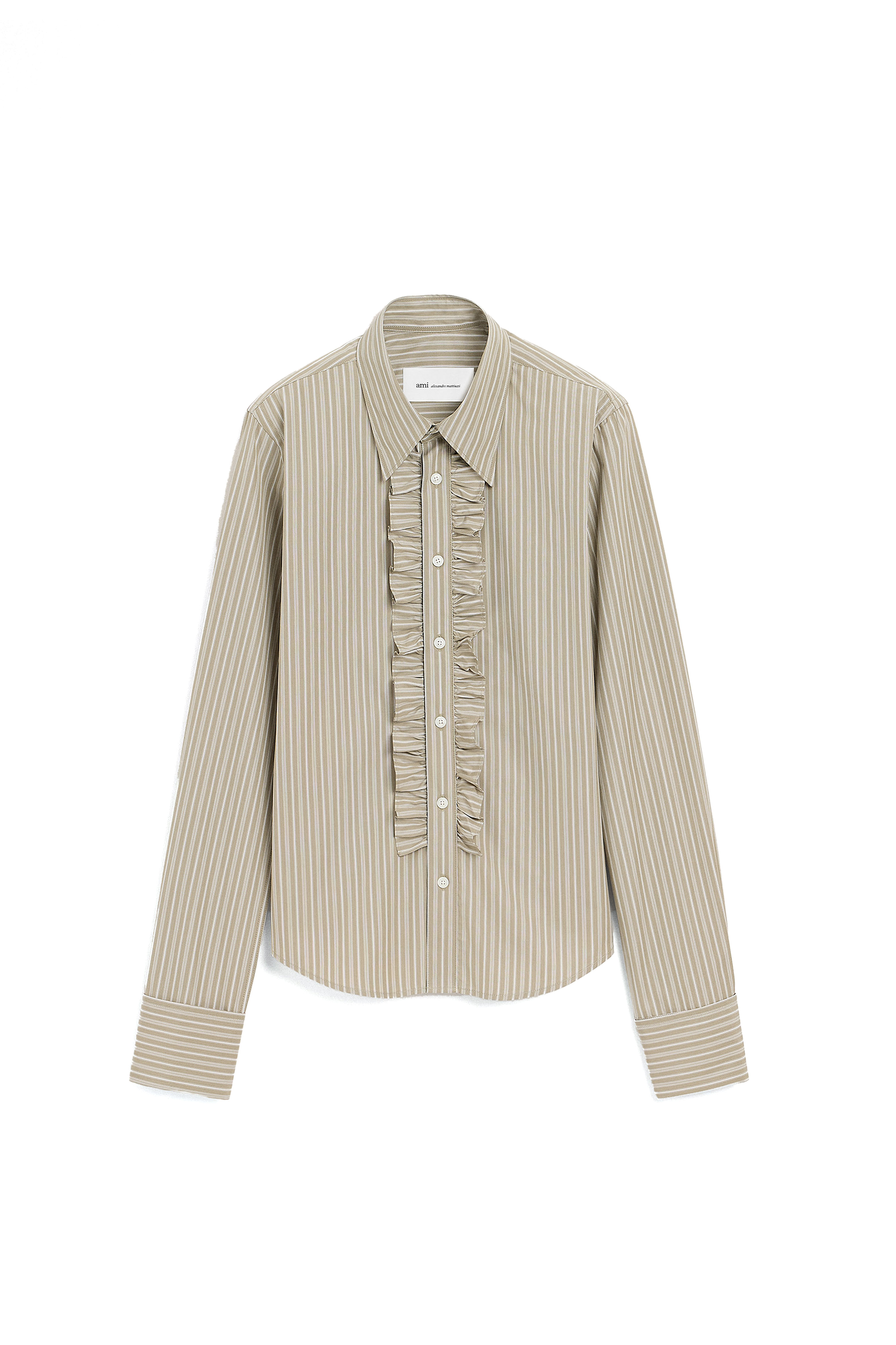 RUFFLED LONG SLEEVE SHIRT