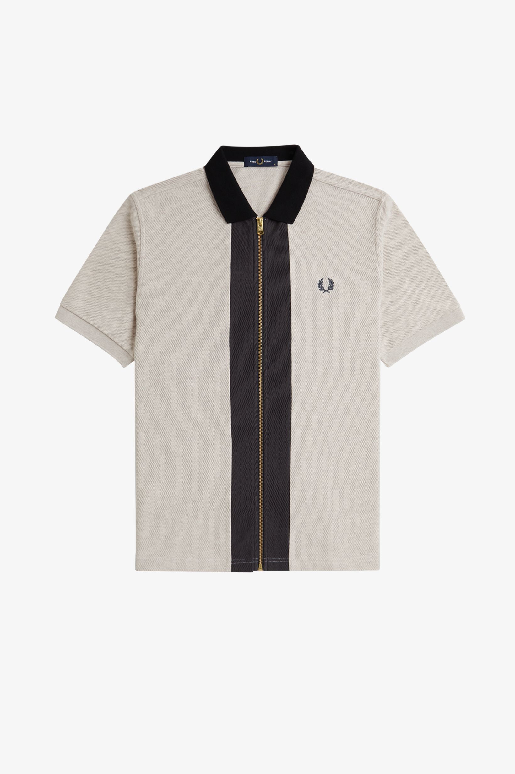 ZIP THROUGH POLO SHIRT