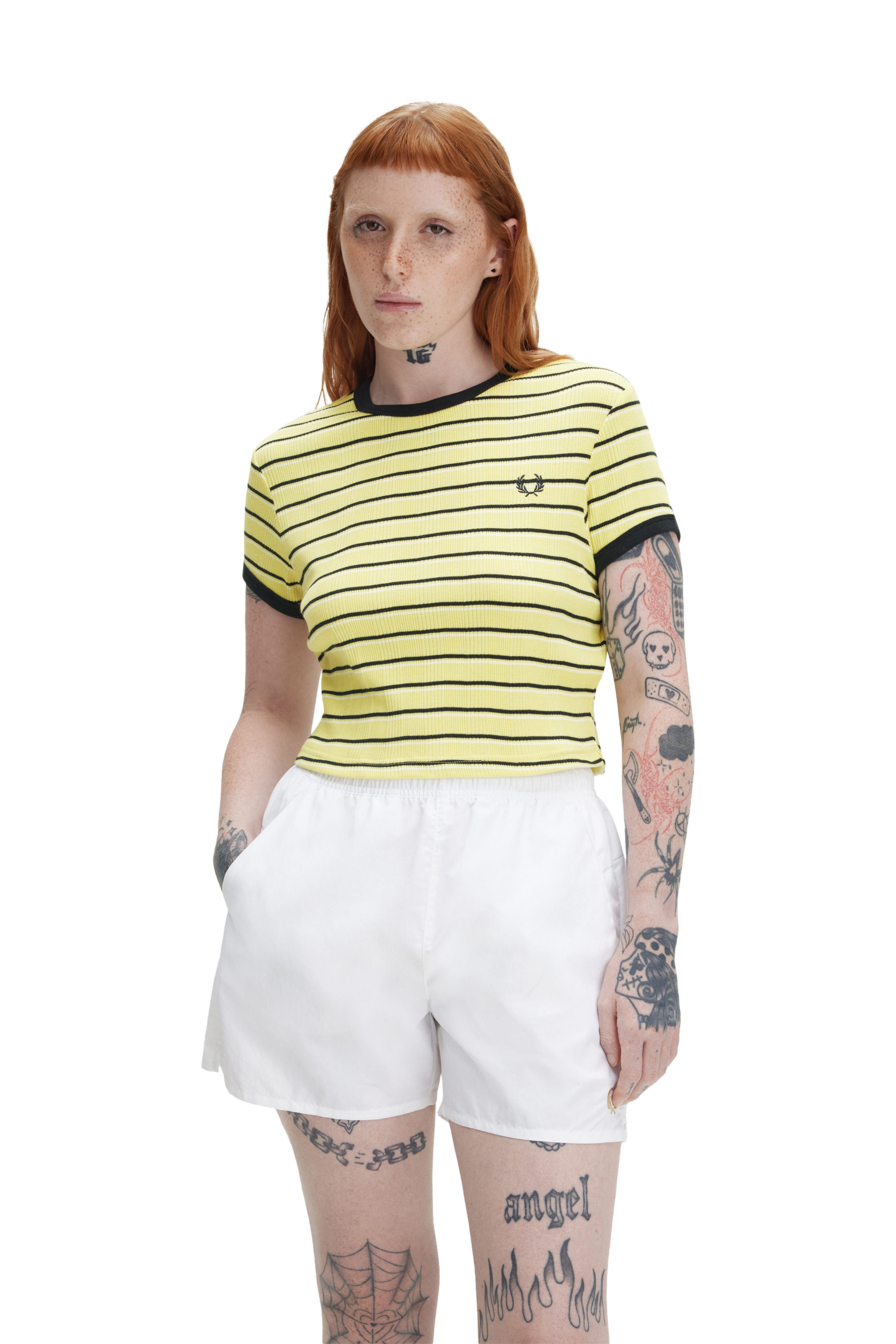 STRIPED RIBBED T-SHIRT thumbnail 3