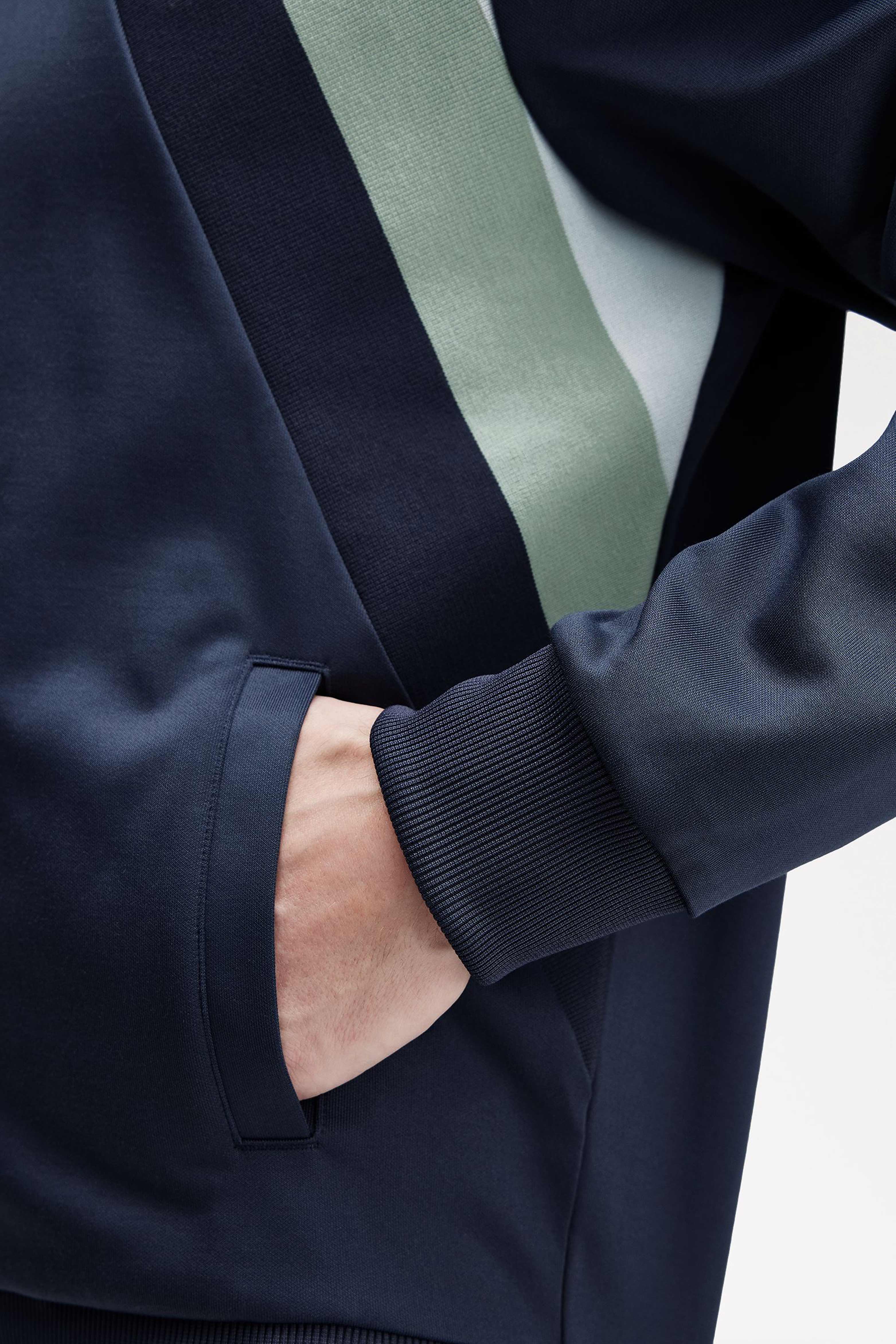STRIPED PANEL TRACK JACKET thumbnail 4