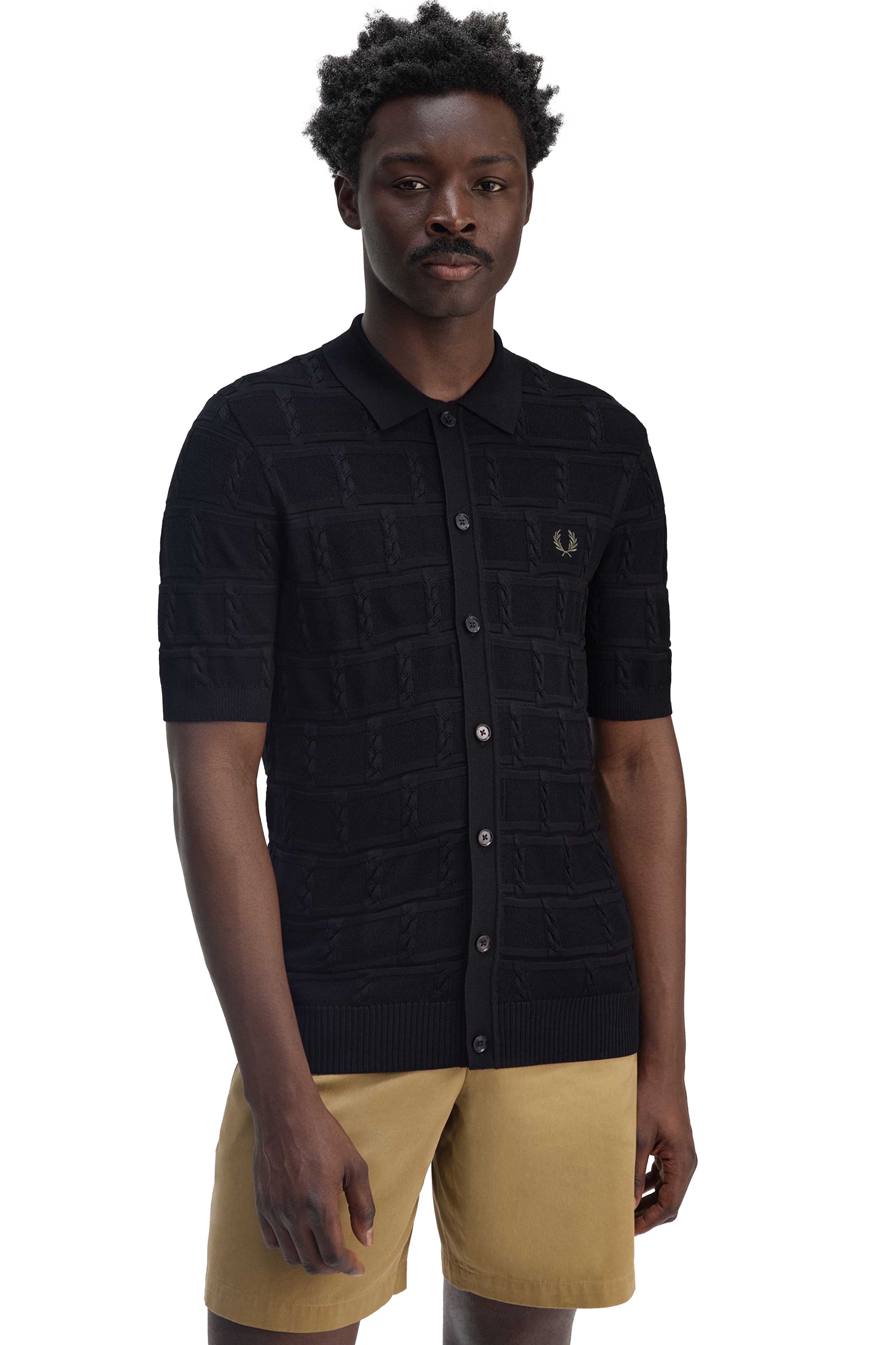CABLE DETAIL KNITTED SHIRT thumbnail 3