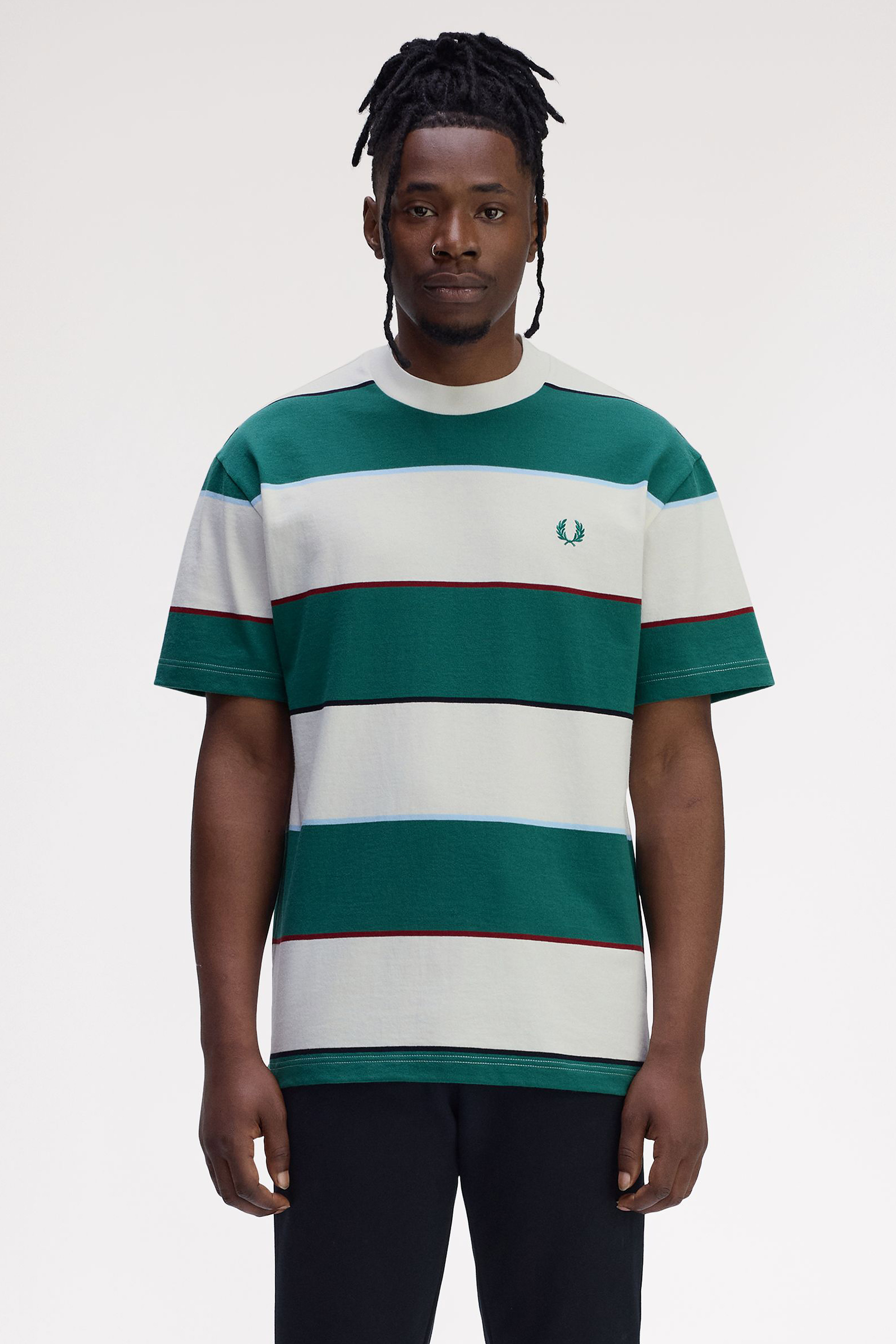STRIPED RELAXED T-SHIRT thumbnail 6