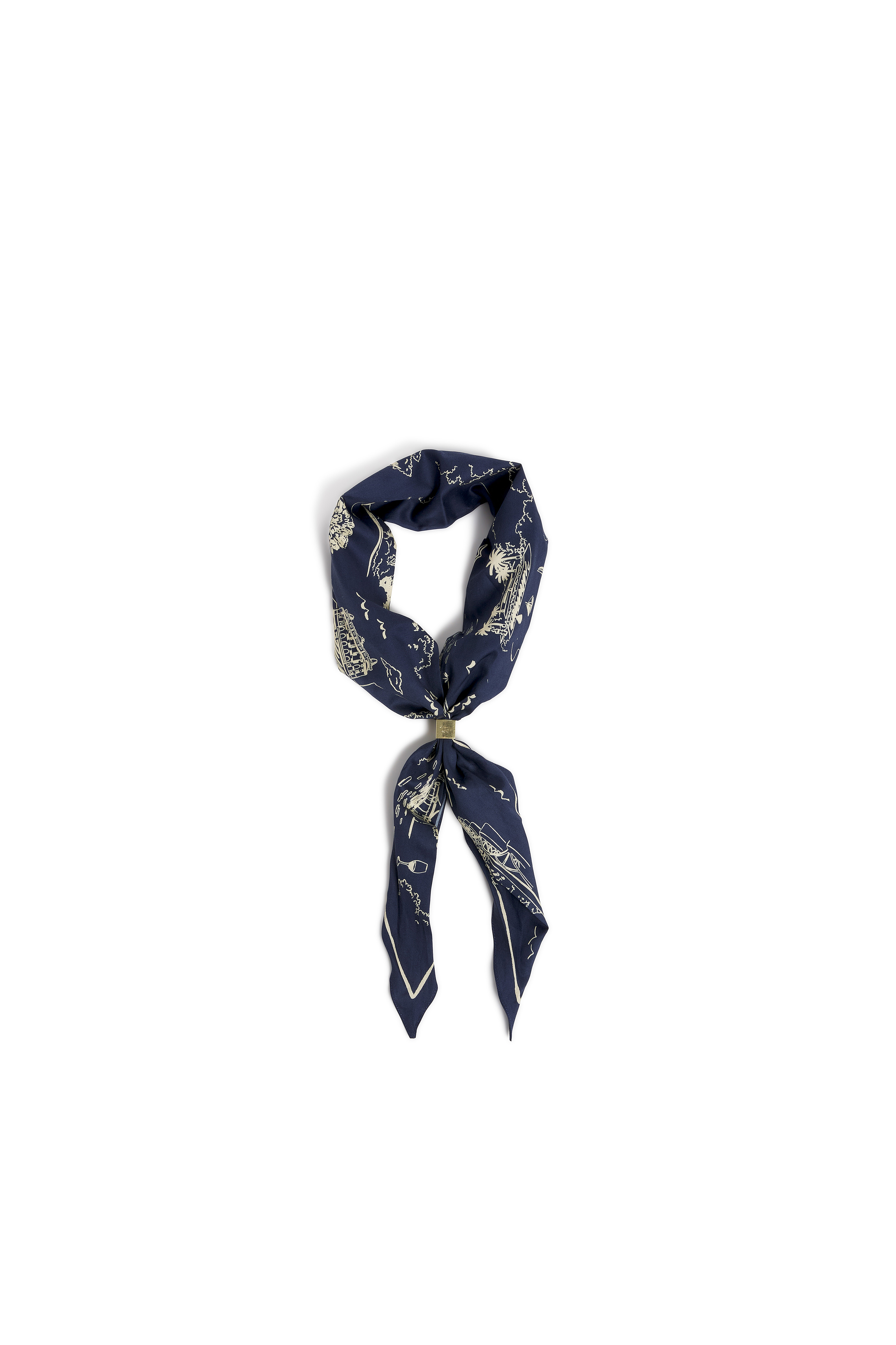 PARISIAN MAP SCARF thumbnail 4
