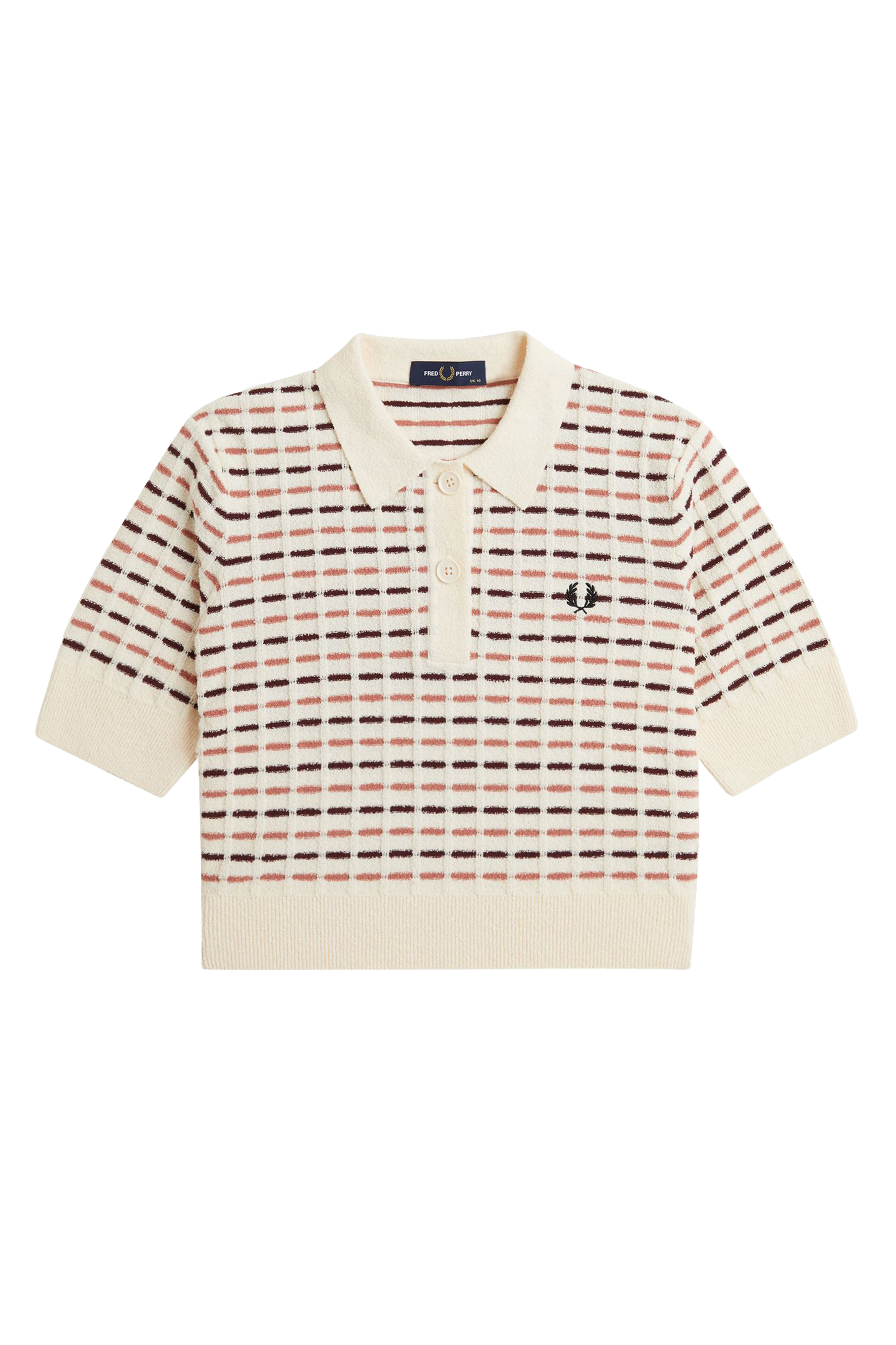 BOUCLE KNITTED POLO SHIRT